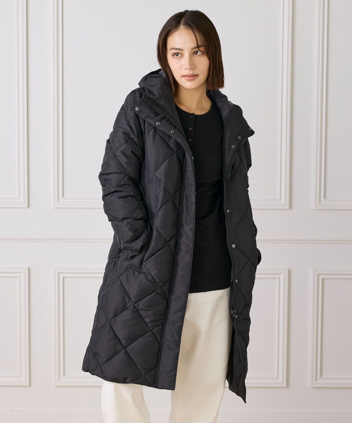 【スーペリアクローゼット/SUPERIOR CLOSET】 フーデットダウンコート《TAIONコラボレーション》 