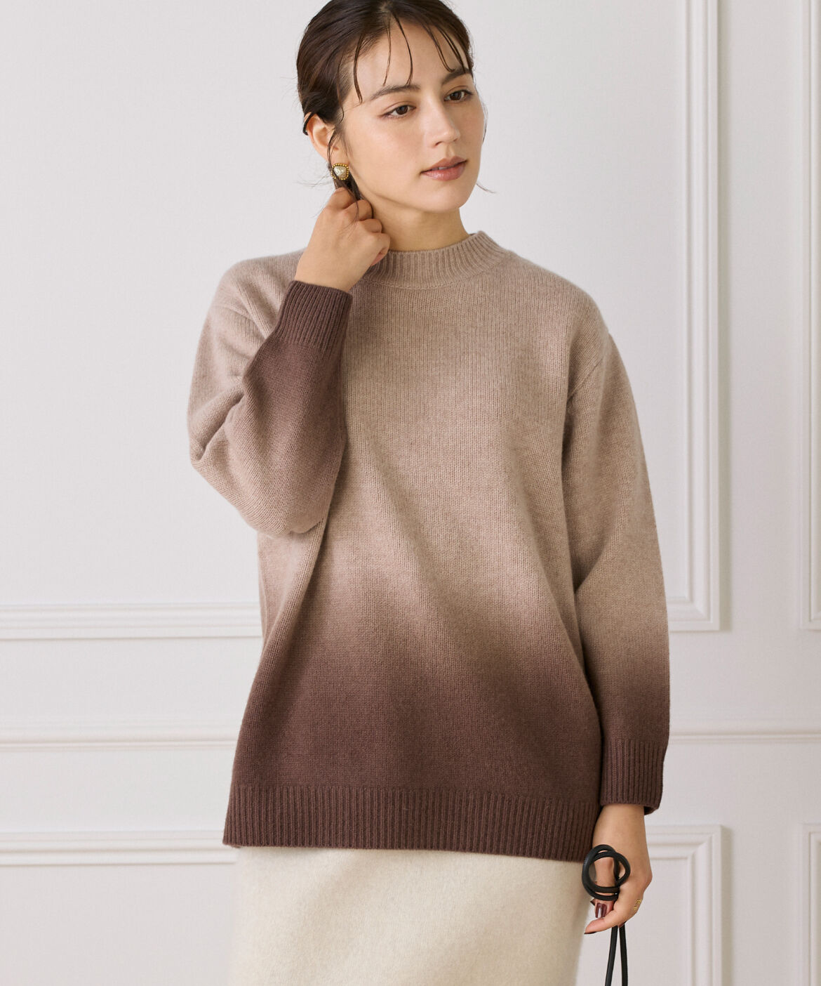 【スーペリアクローゼット/SUPERIOR CLOSET】 グラデーションニットプルオーバー《YVON》