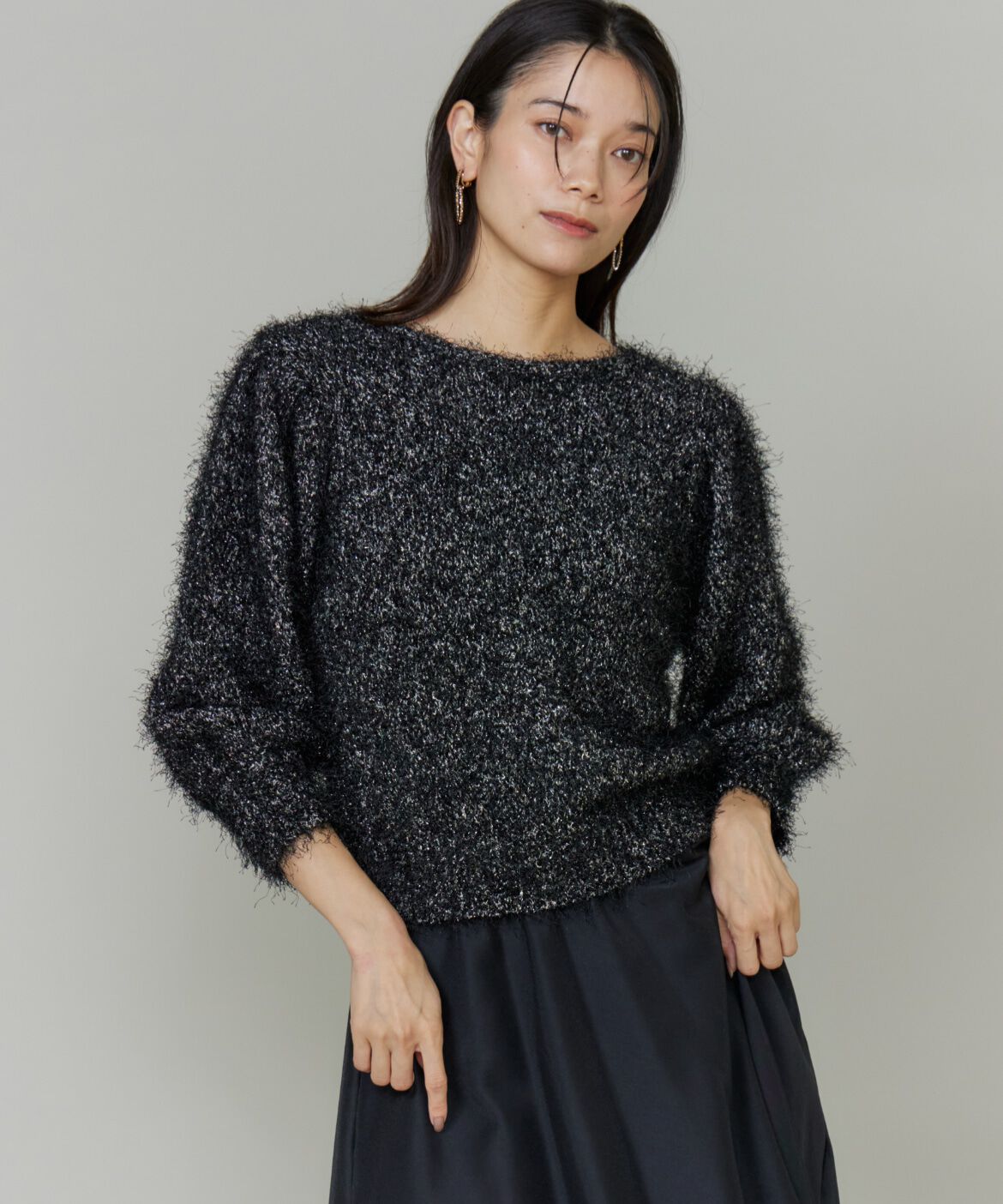 【スーペリアクローゼット/SUPERIOR CLOSET】 《大きいサイズ》シャギーヤーンニットプルオーバー