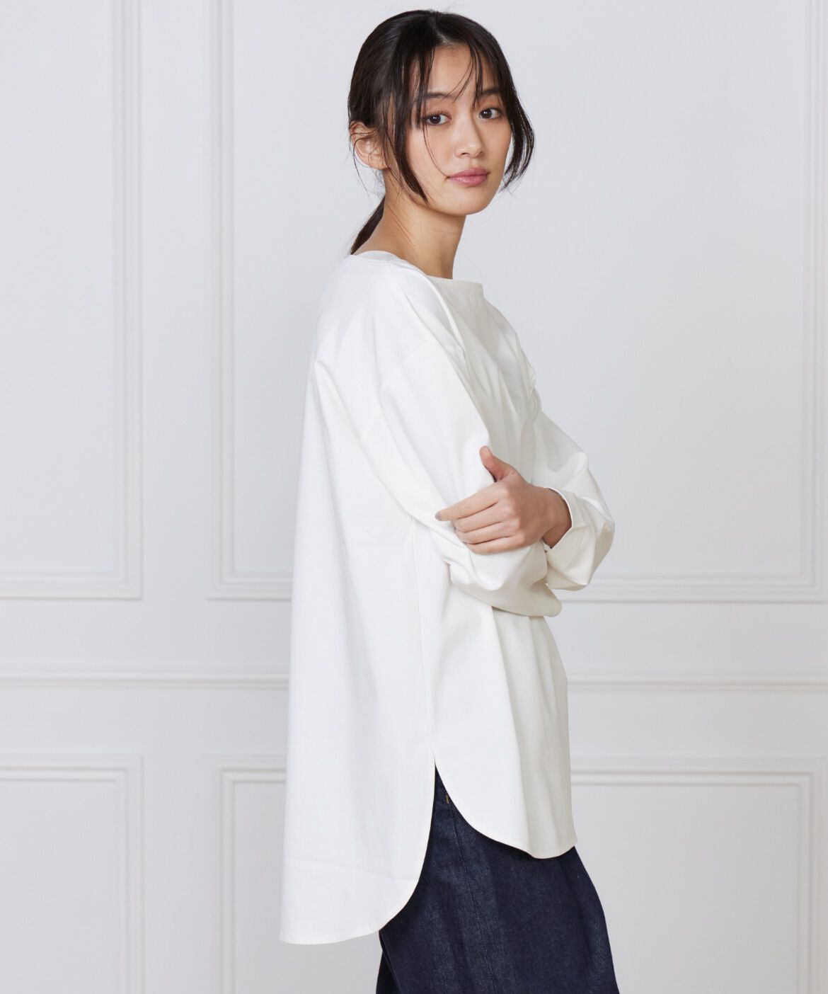 人気メンズファッション|【スーペリアクローゼット/SUPERIOR CLOSET】 コットンポンチラウンドテールロングカットソー