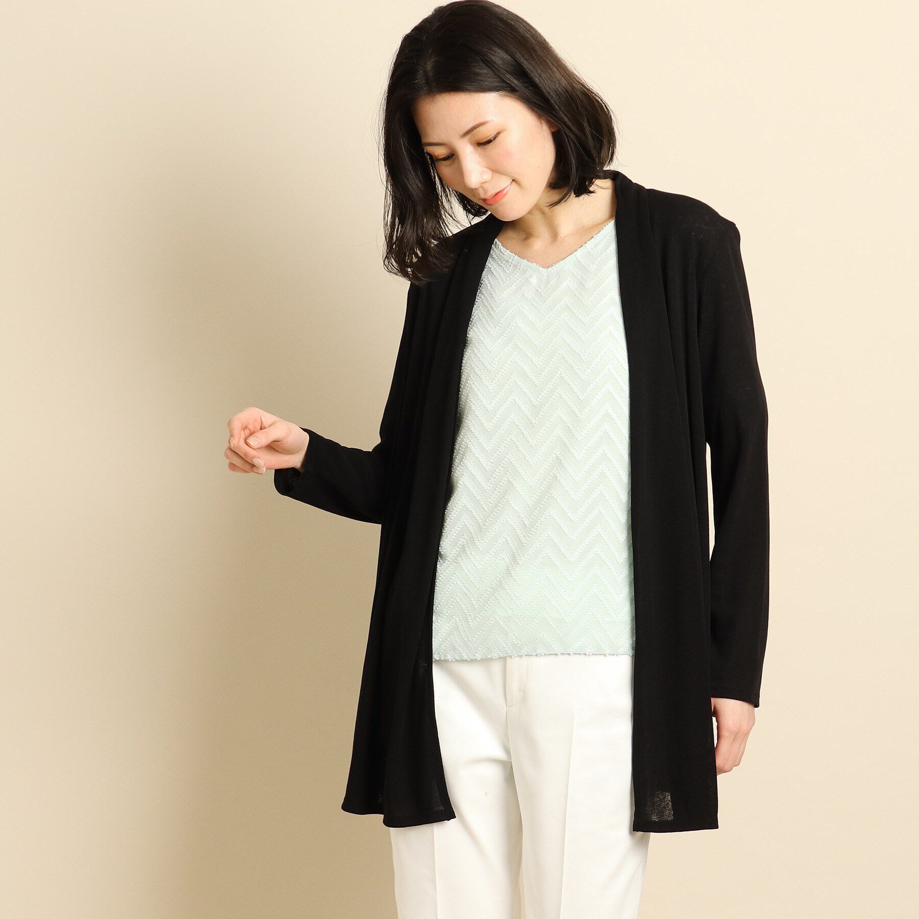 モテ系ファッションメンズ|【クード　シャンス/COUP DE CHANCE】 【洗える/日本製】ライトなジャージカーデイガン