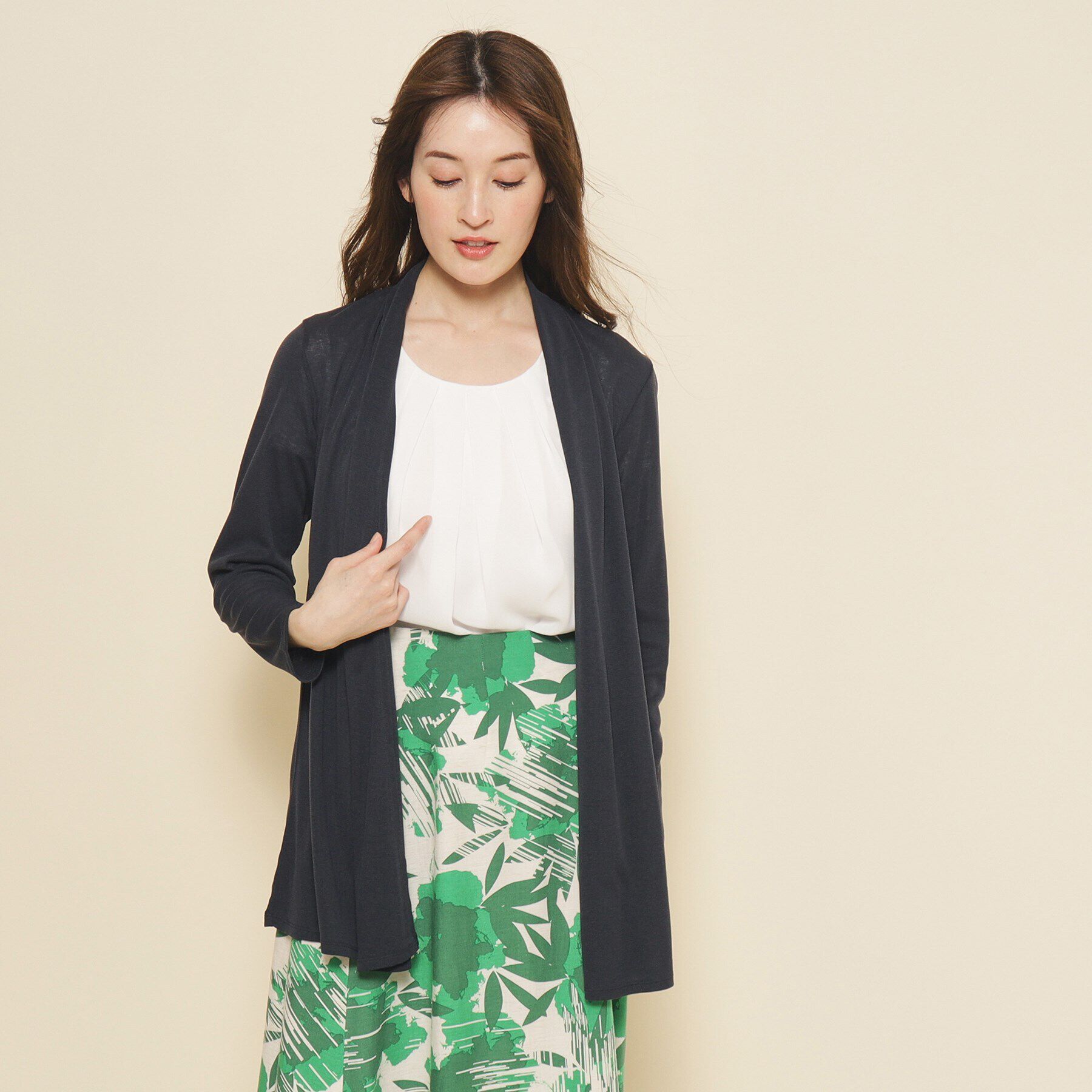 ファッションメンズなら|【クード　シャンス/COUP DE CHANCE】 【洗える／日本製／UV対策／接触冷感】夏におすすめ！定番ジャージ素材カーディガン