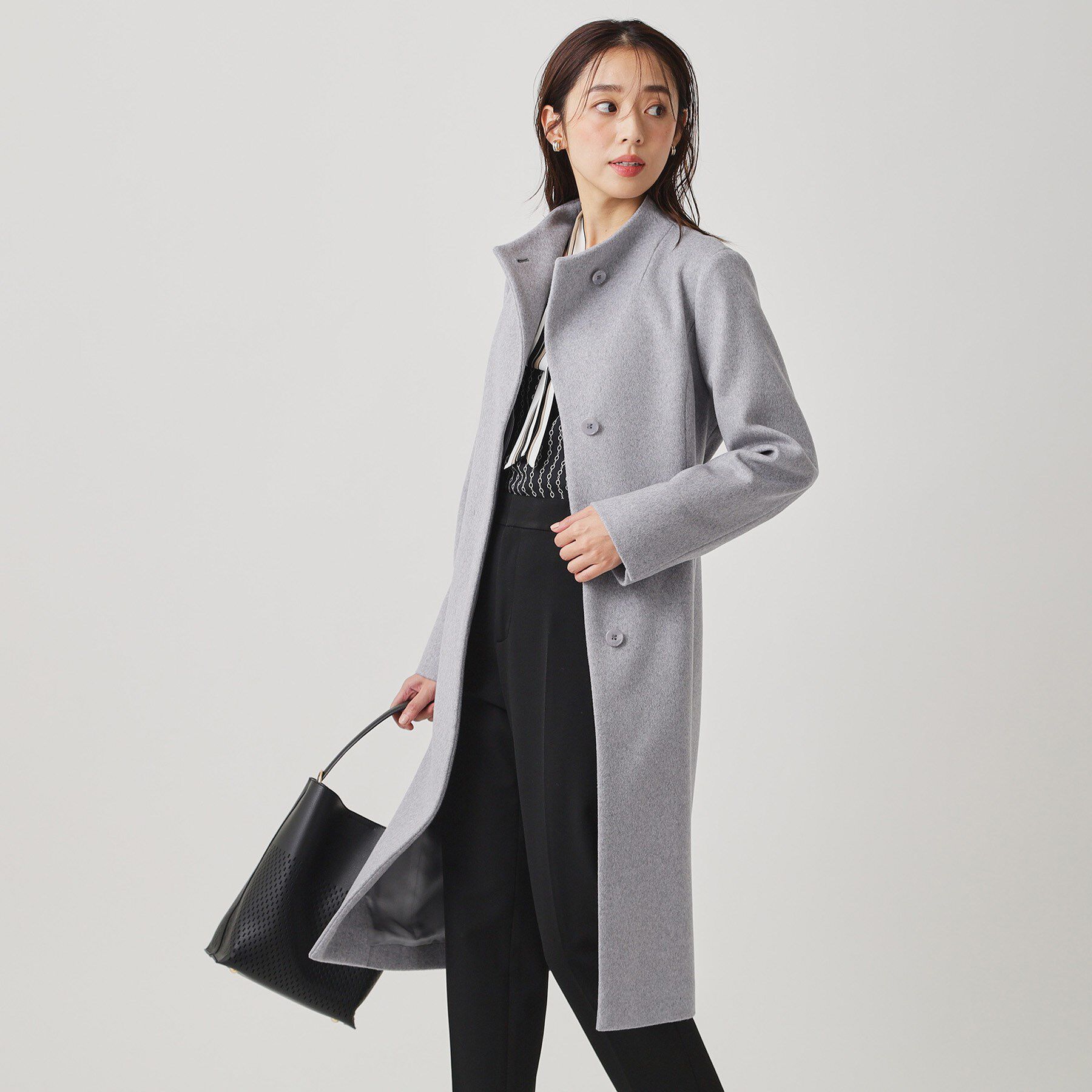 ファッションメンズのイチオシ|【クード シャンス/COUP DE CHANCE】 【カシミヤ混/日本製】Iラインスタンドウィングカラーコート