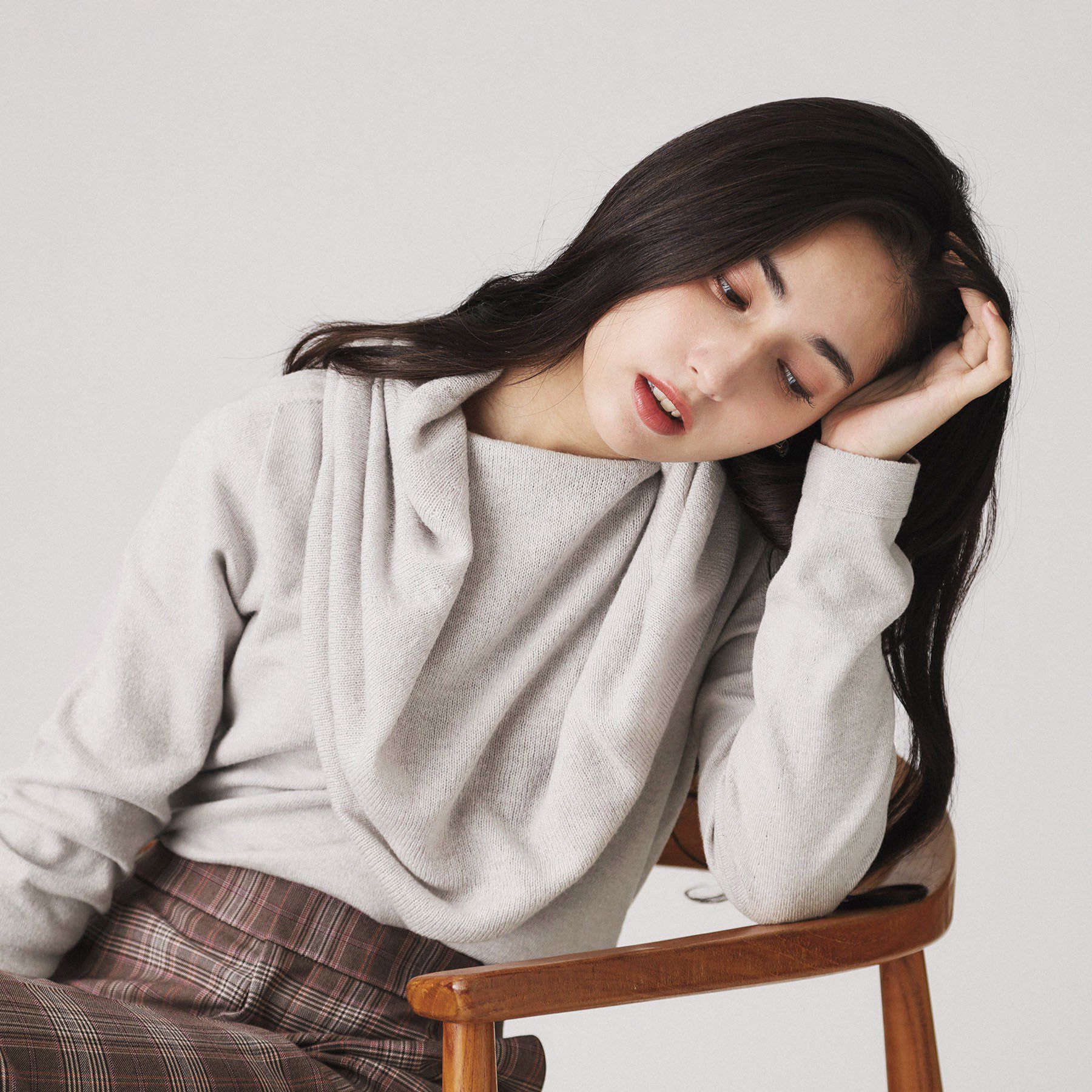 【クード　シャンス/COUP DE CHANCE】 【日本製】オフショルニットプルオーバー