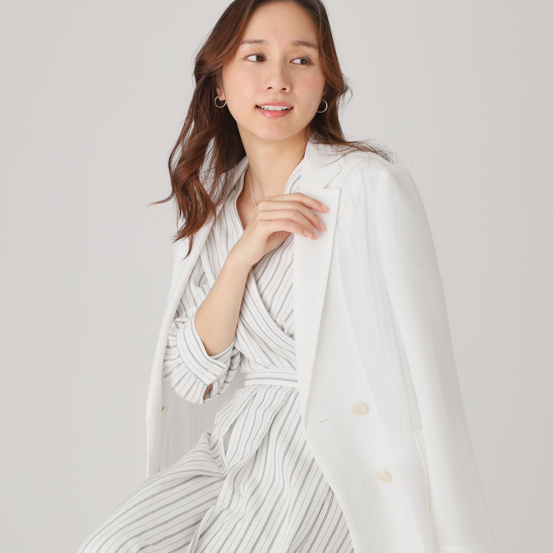 【クード　シャンス/COUP DE CHANCE】 【洗える／日本製】テーラードジャケット