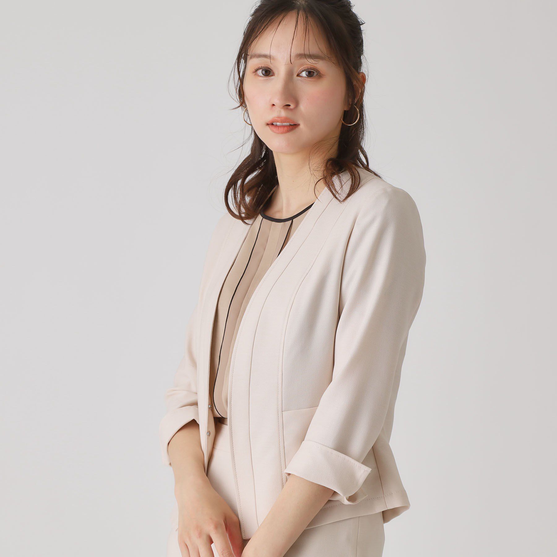 人気メンズファッション|【クード シャンス/COUP DE CHANCE】 【手洗い可/日本製】ノーカラージャケット