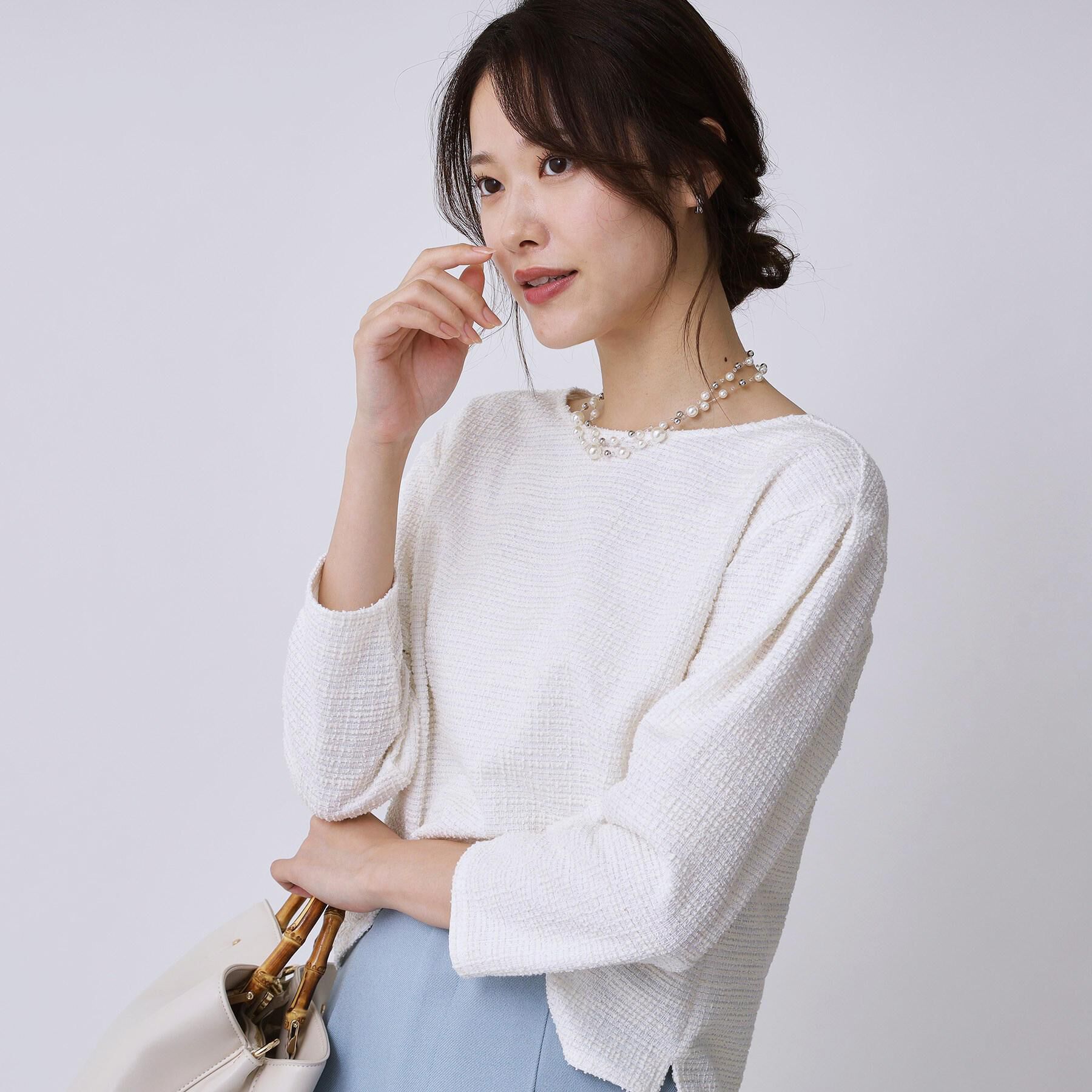 ファッションメンズお薦め|【クード　シャンス/COUP DE CHANCE】 【手洗い可／日本製／ジャージ素材／セットアップ可】ラメ意匠素材トップス