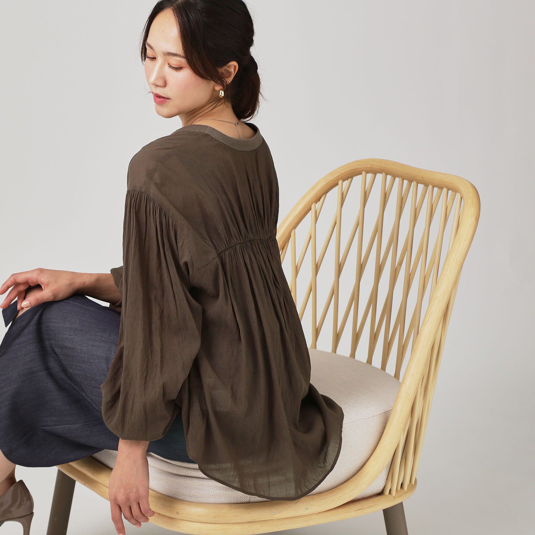 ファッションメンズなら|【クード　シャンス/COUP DE CHANCE】 【手洗い可】エアリーなシャツ風カーディガン