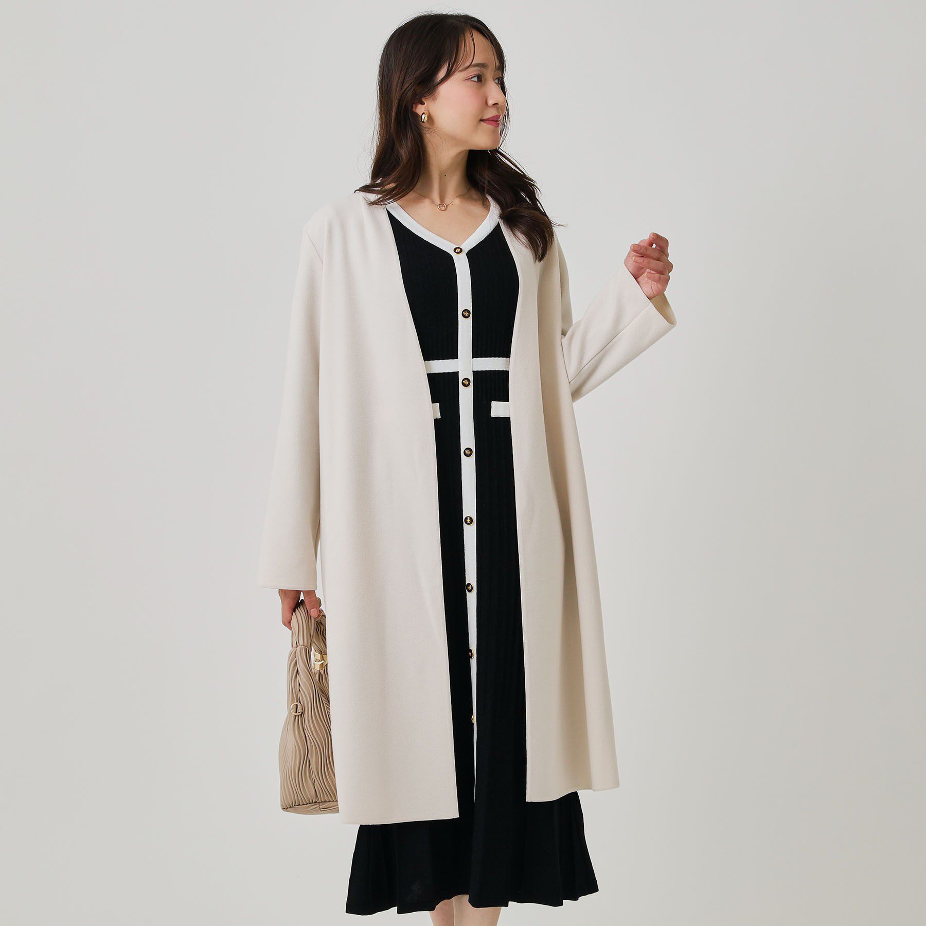 ファッションメンズなら|【クード シャンス/COUP DE CHANCE】 【日本製/ジャージ素材/裏地無し/軽い着心地】Iラインシルエットのコーディガン