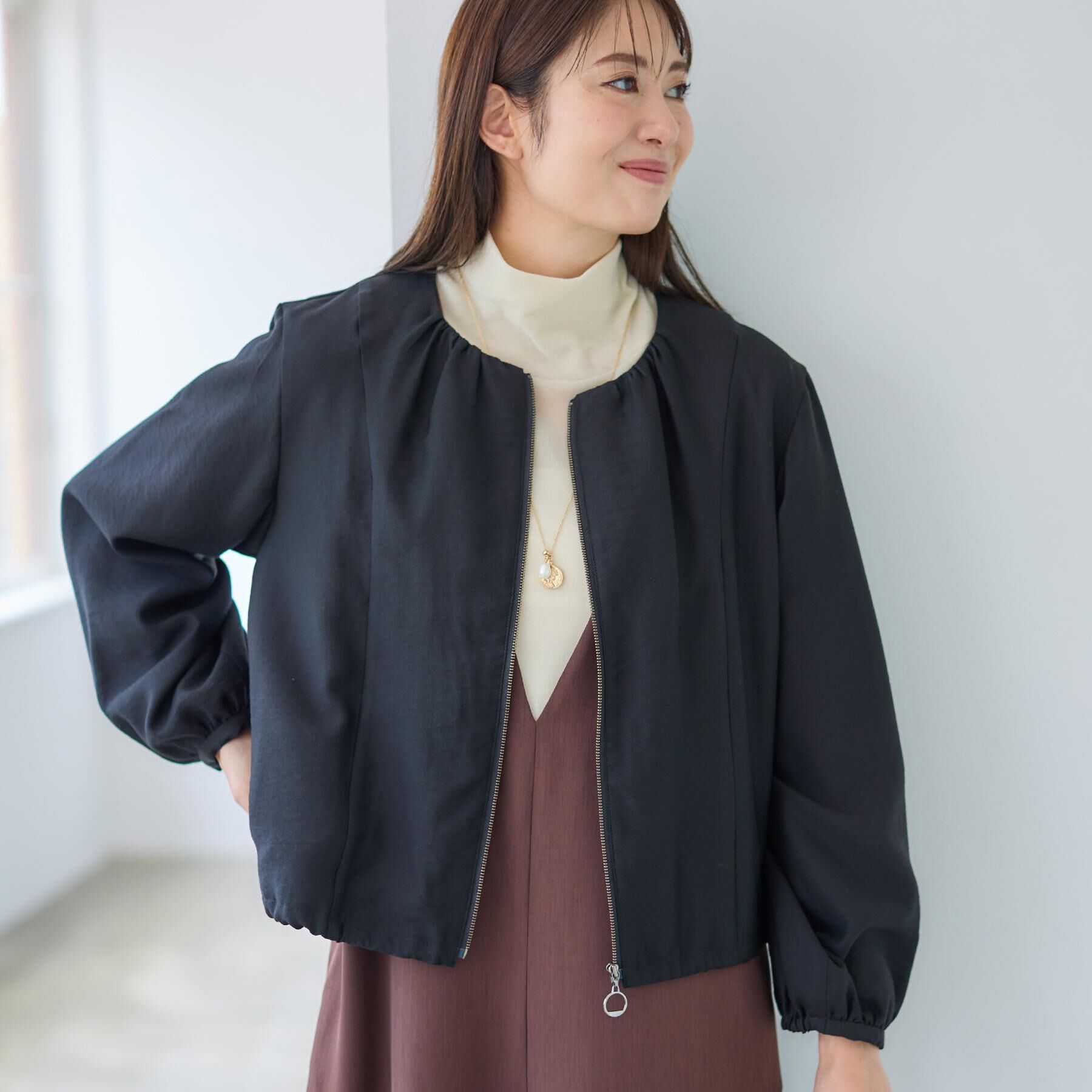 【リフレクト/Reflect】 【ライトアウター／ゆったり羽織れる／気軽な羽織りに◎】ライトブルゾン