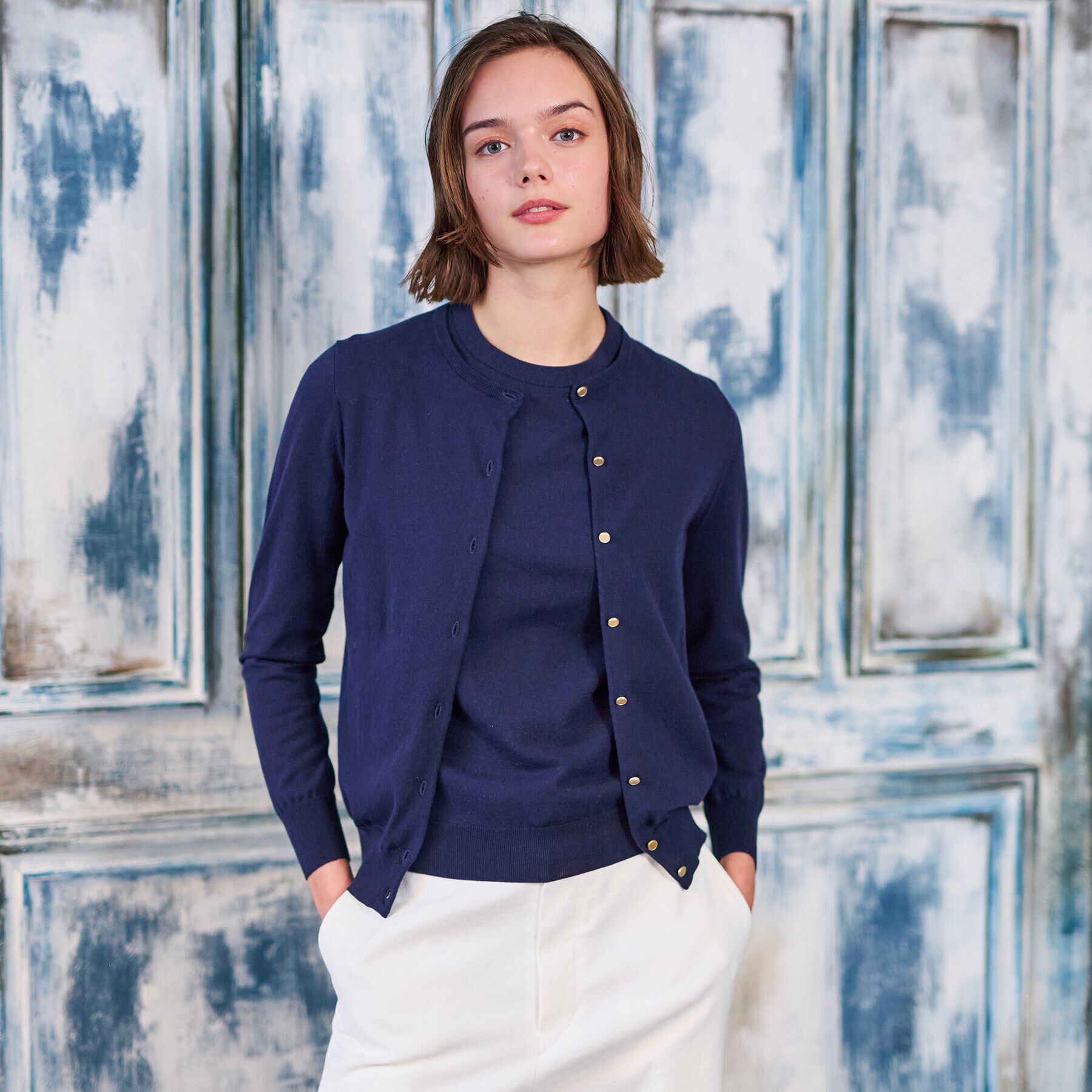 メンズファッションオススメ|【ドレステリア/DRESSTERIOR】 【毎年人気!洗える】コットンシルクニットカーデ