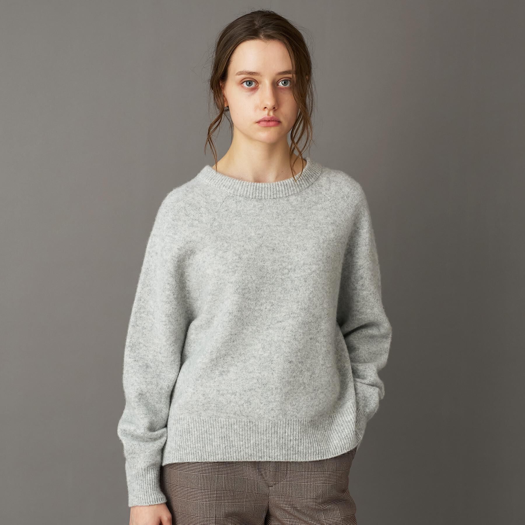 【ドレステリア/DRESSTERIOR】 【otonaMUSE 11月号掲載】カシミヤブレンドクルーネックニット