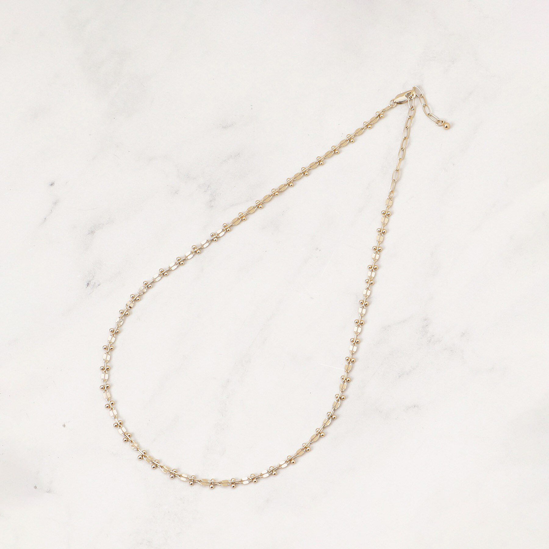 【グローブ/grove】 デザインチェーンショートネックレス