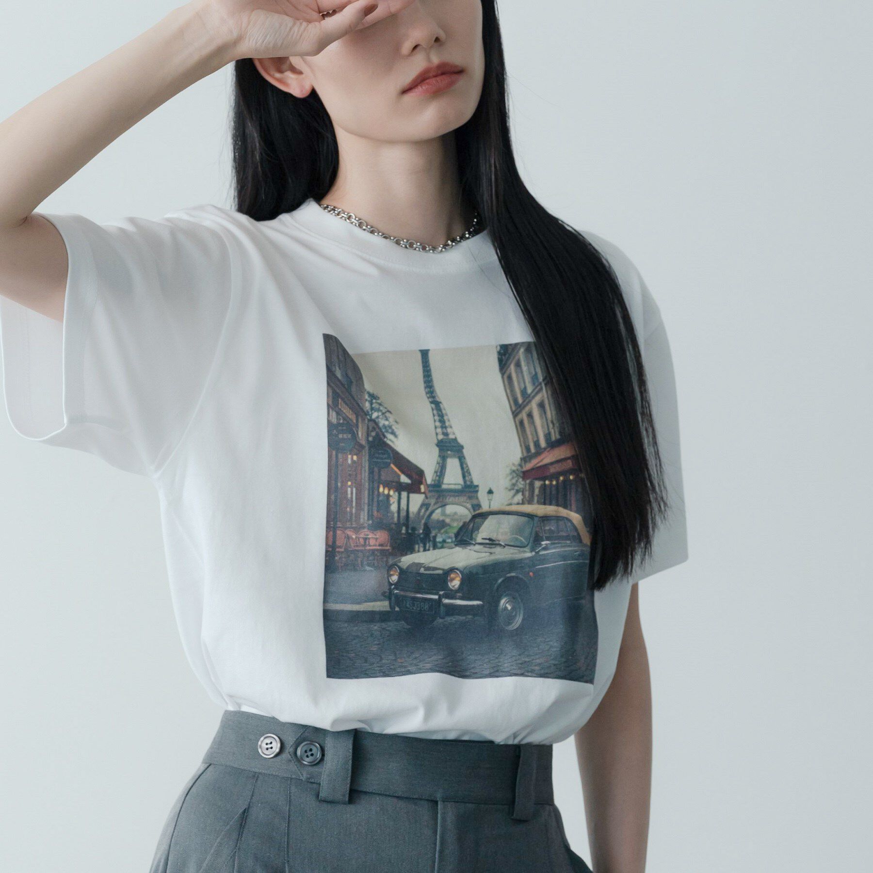 ファッションメンズなら|【インディヴィ/INDIVI】 【Regency Works】PARIS CAR TEE