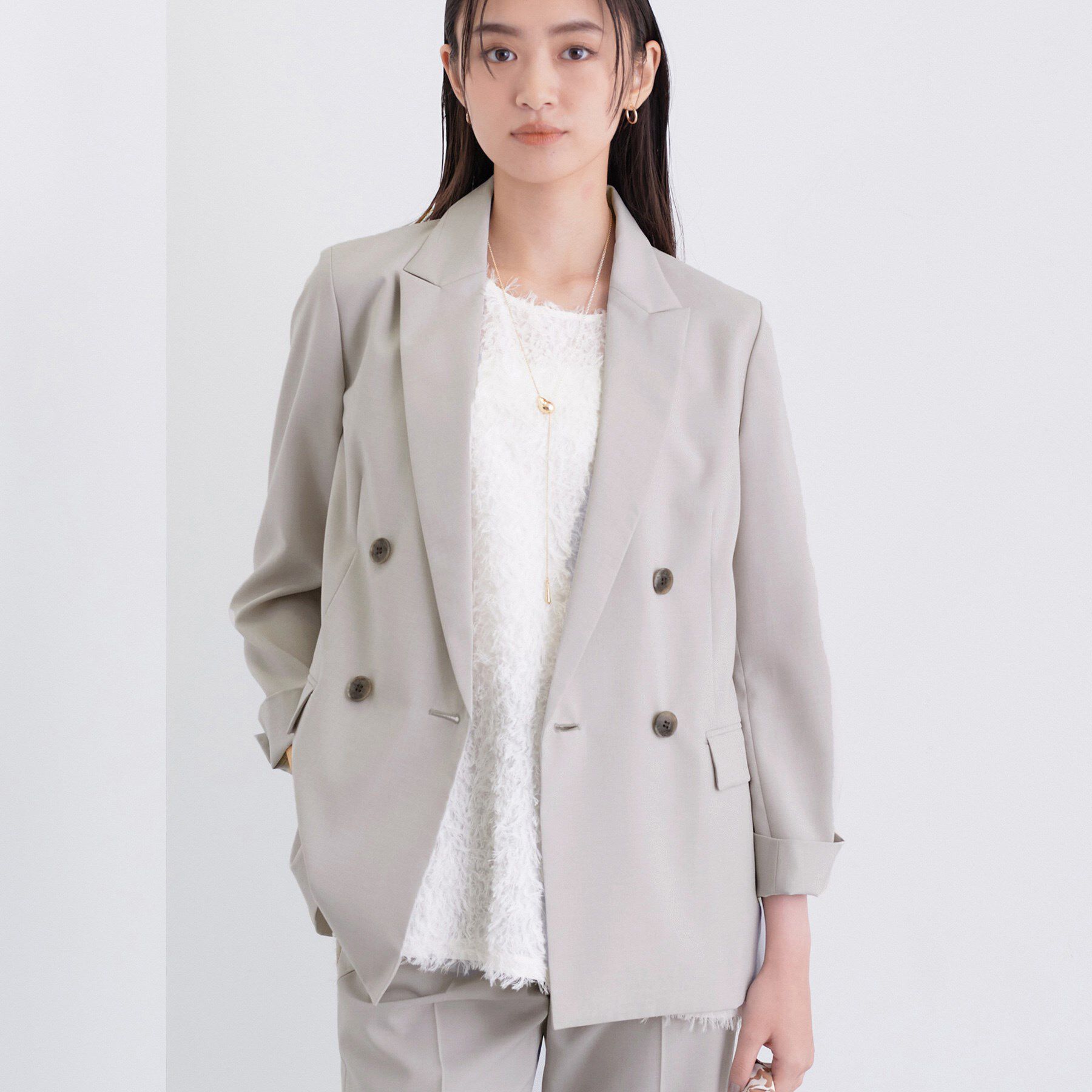 【インディヴィ/INDIVI】 ＜秋SALE！＞【UVケア】ライトダブルジャケット