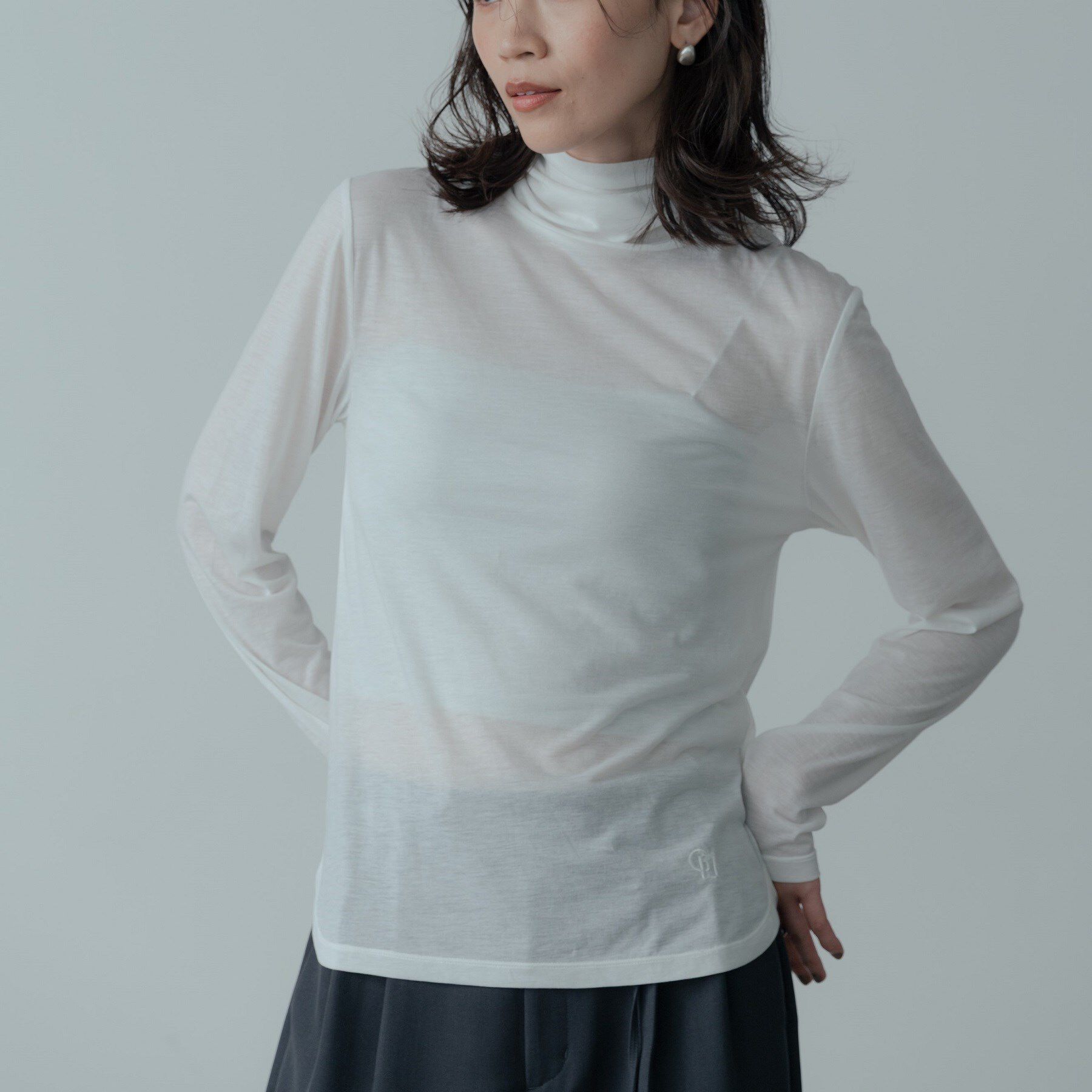 人気ファッションメンズ|【インディヴィ/INDIVI】 シグネチャータートルシアーロンT