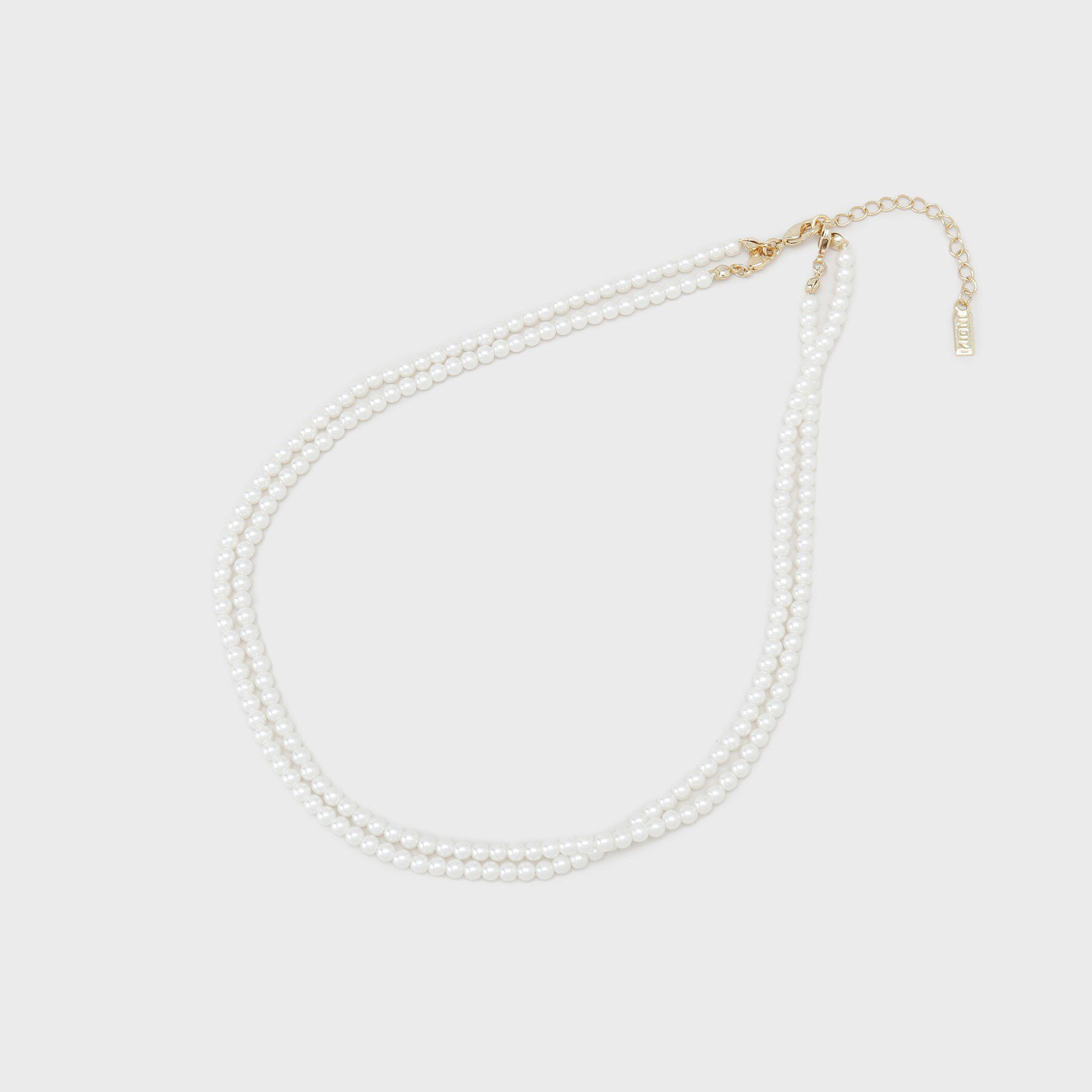 【インディヴィ/INDIVI】 【マルチWAY／セレモニー】2連シンプルパール調ネックレス