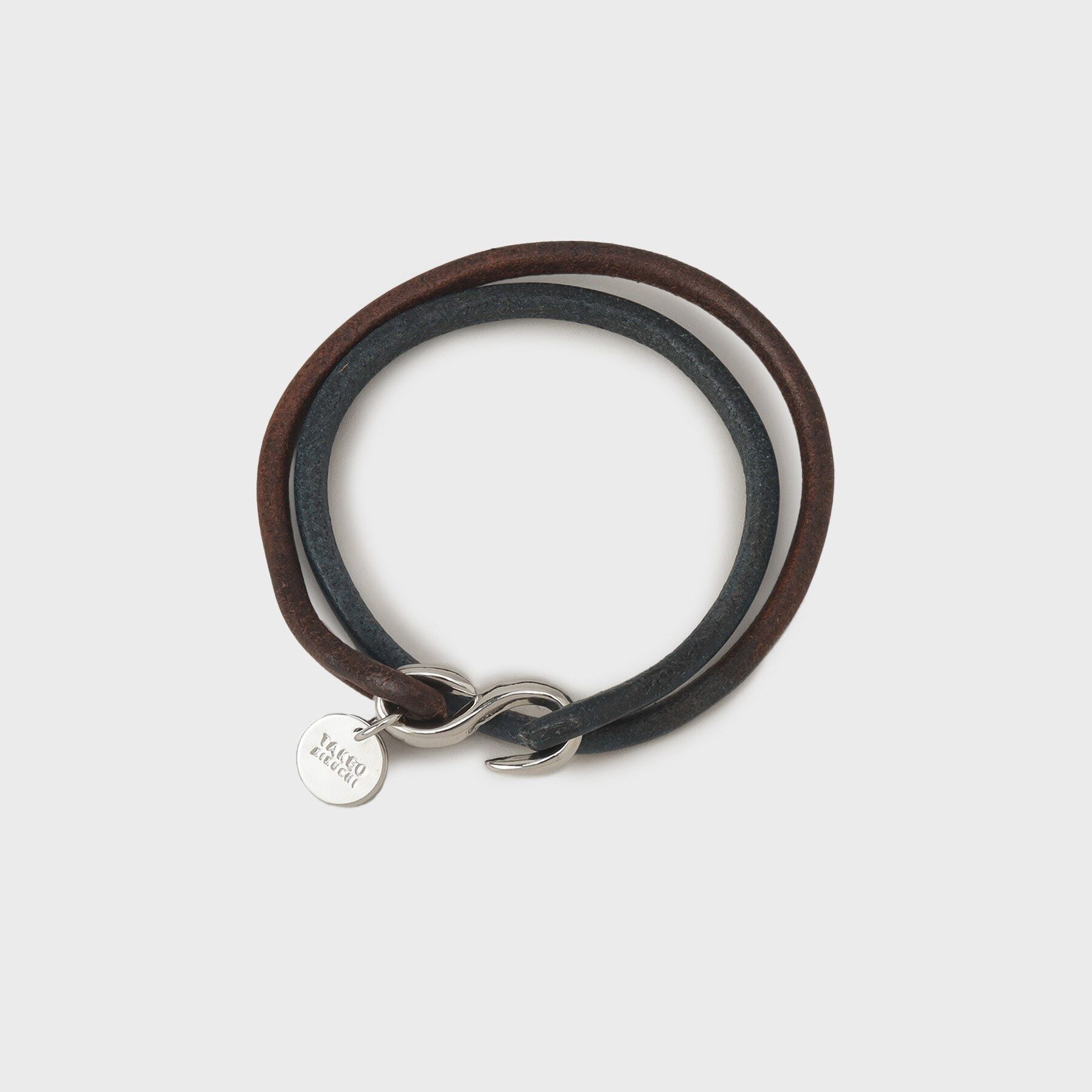 【タケオキクチ/TAKEO KIKUCHI】 【MADE IN JAPAN】2重巻き 染め分けレザー ブレスレット