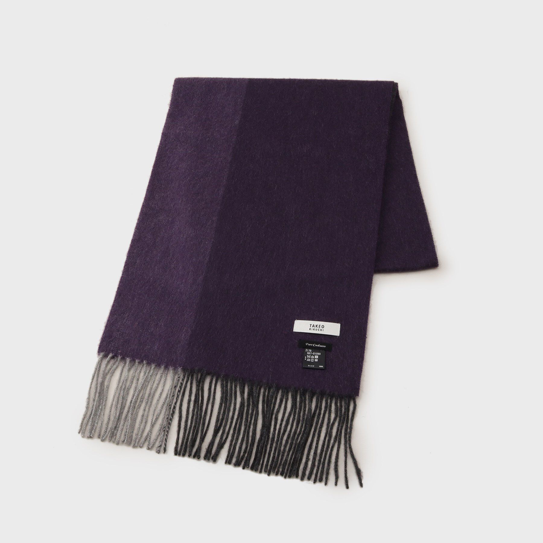 【タケオキクチ/TAKEO KIKUCHI】 【カシミヤ100%】パネル カシミヤマフラー
