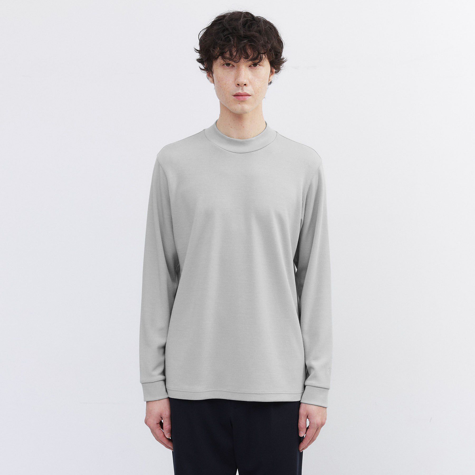 【タケオキクチ/TAKEO KIKUCHI】 ウール混 モックネック プルオーバー