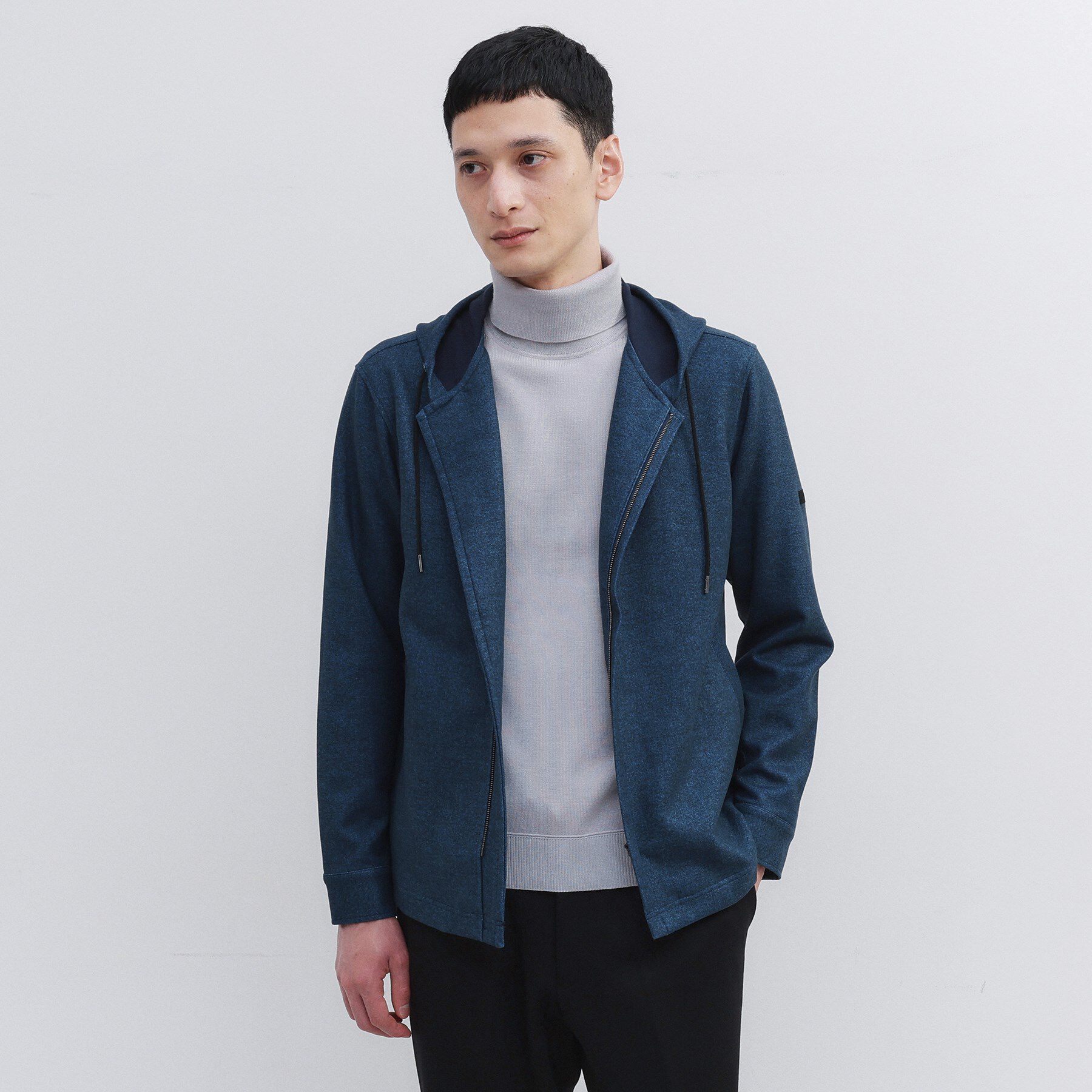 【タケオキクチ/TAKEO KIKUCHI】 【JUST ONE LAYER】ダウンファブリックZIPパーカー