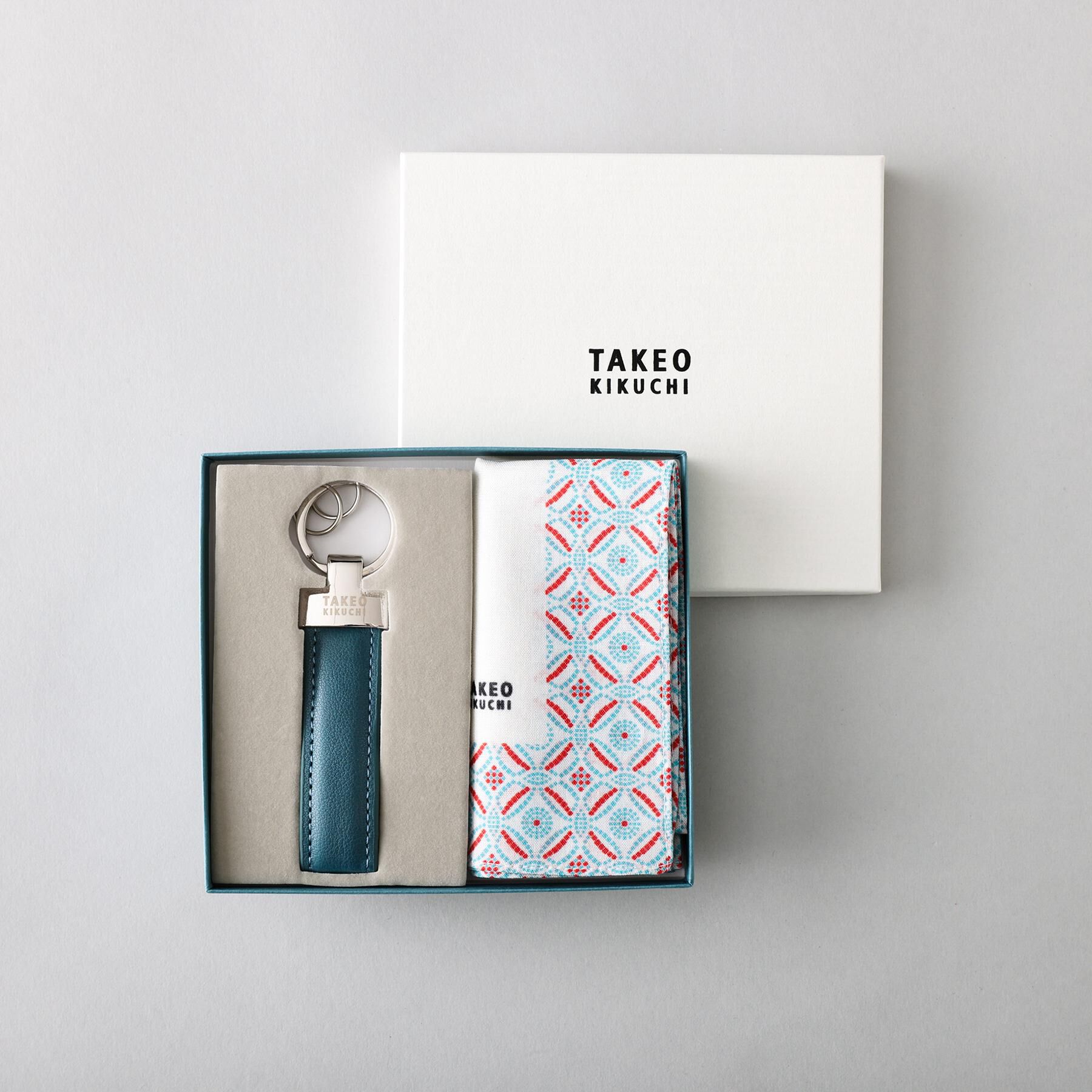 【タケオキクチ/TAKEO KIKUCHI】 ハンカチキーホルダーセット