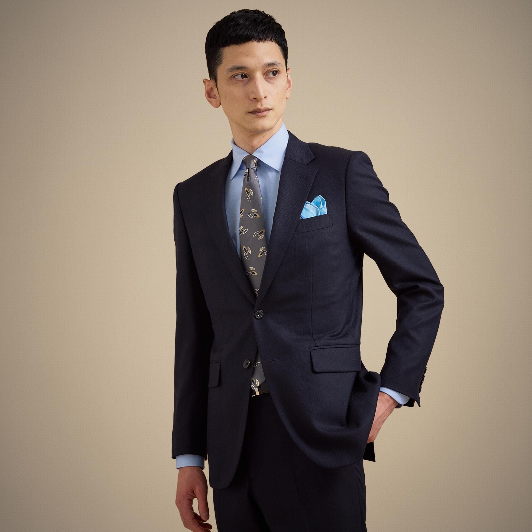 【タケオキクチ/TAKEO KIKUCHI】 【Made in JAPAN】立菱（たてびし）スーツ