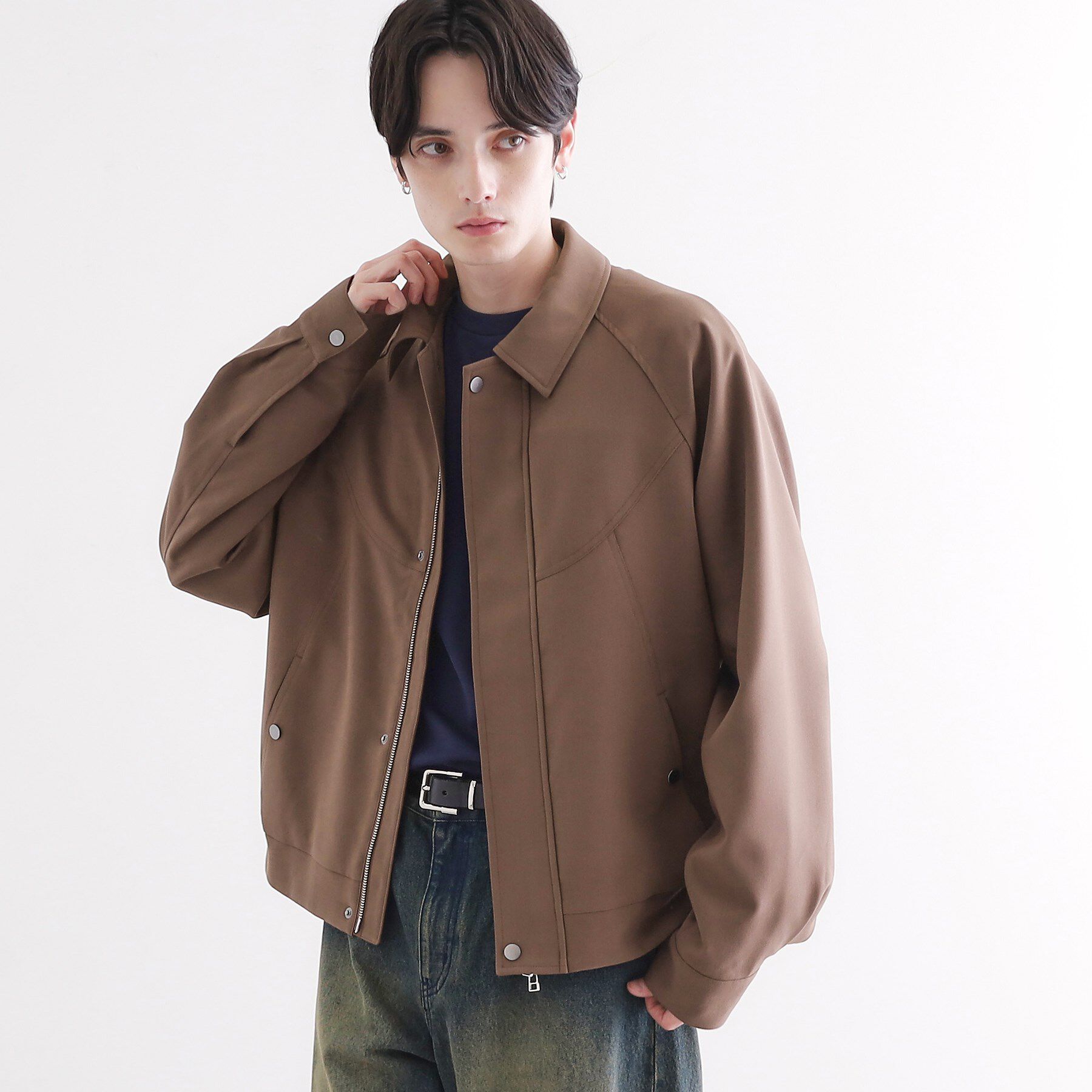 人気メンズファッション|【ティーケー タケオキクチ/tk.TAKEO KIKUCHI】 カーブシームフライトブルゾン