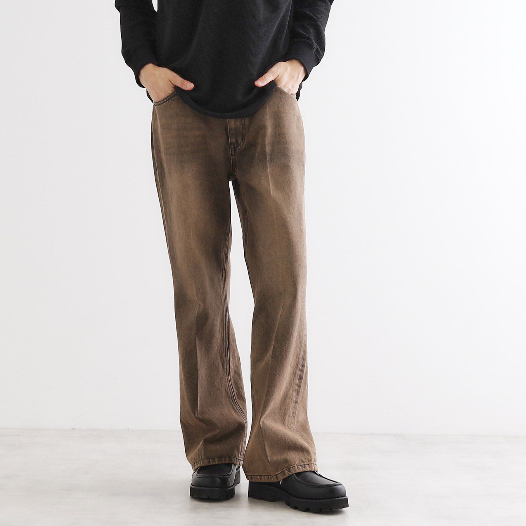 モテ系メンズファッション|【ティーケー　タケオキクチ/tk.TAKEO KIKUCHI】 フレアデニムパンツ