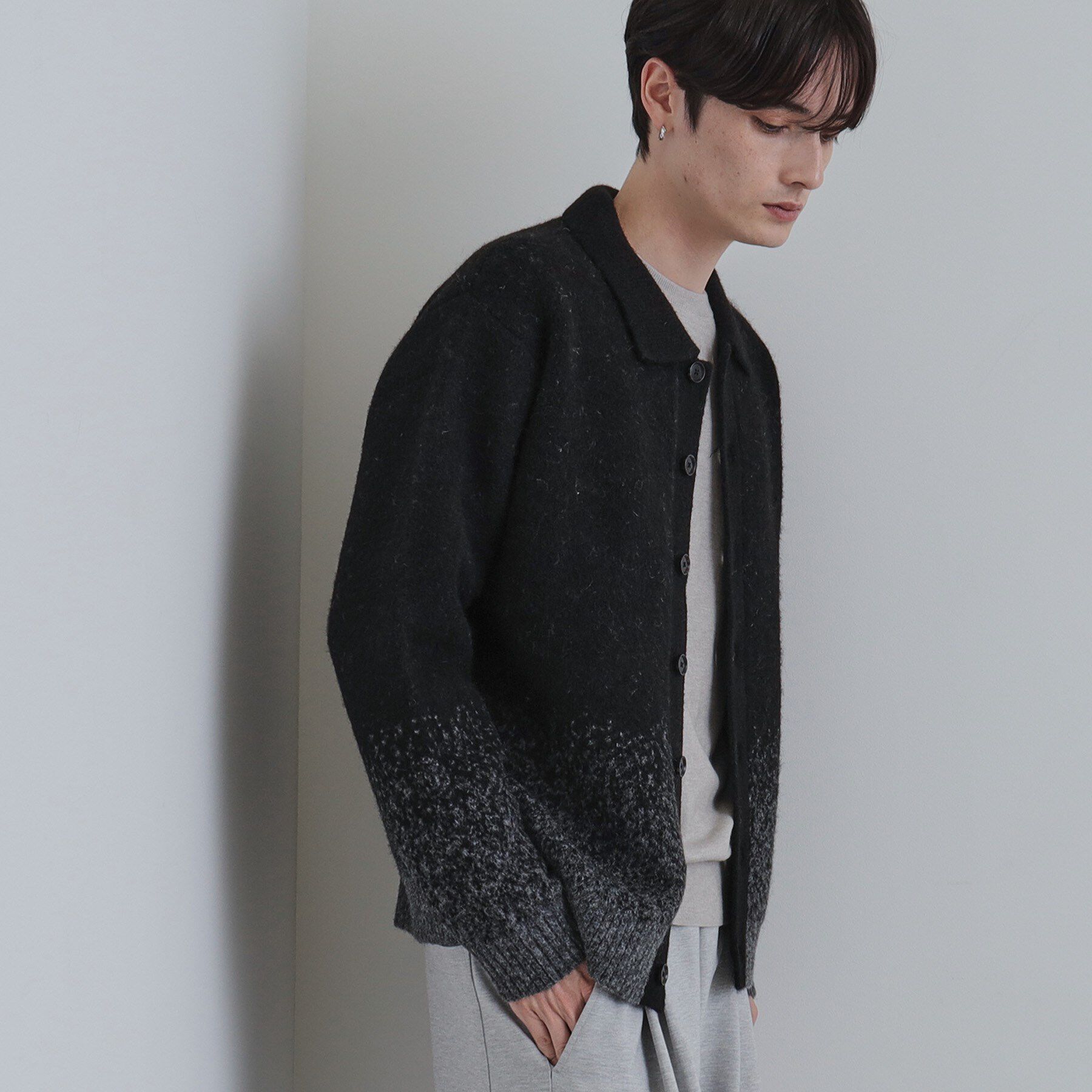 【ティーケー　タケオキクチ/tk.TAKEO KIKUCHI】 ミスティーシャギーカーディガン