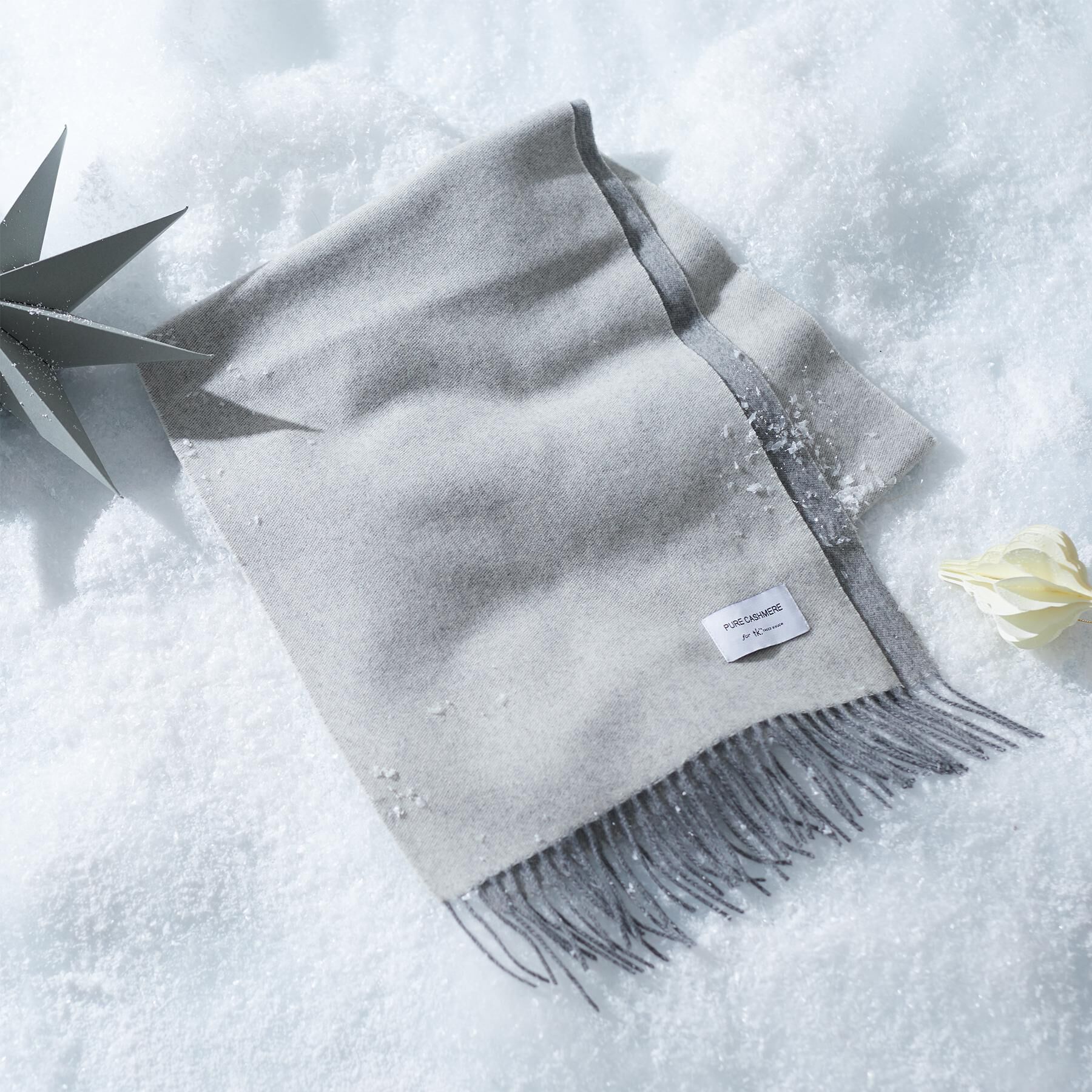 【ティーケー　タケオキクチ/tk.TAKEO KIKUCHI】 【カシミヤ100％】ピュアカシミヤリバーシブルマフラー