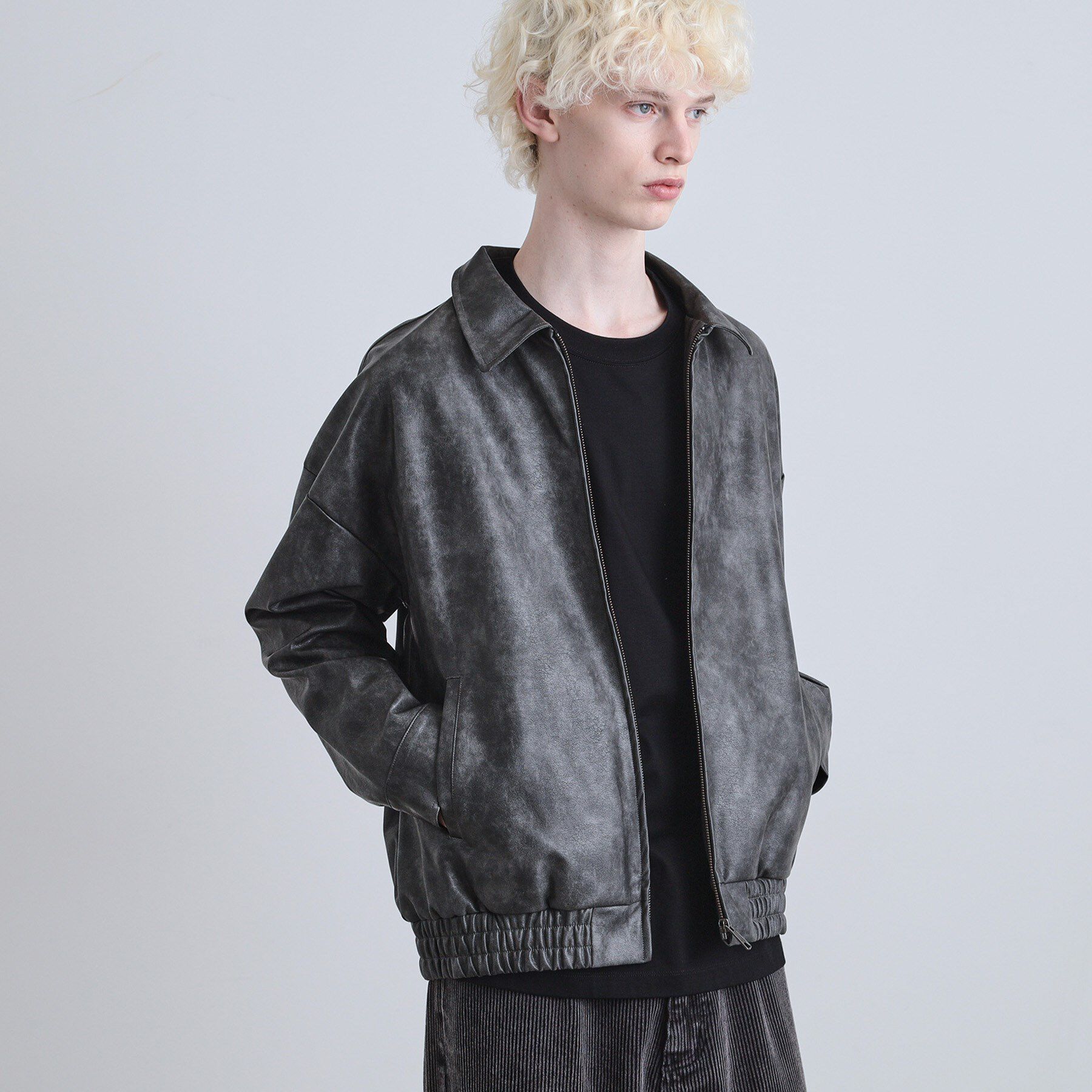 【ティーケー　タケオキクチ/tk.TAKEO KIKUCHI】 ヴィンテージライクジップアップブルゾン