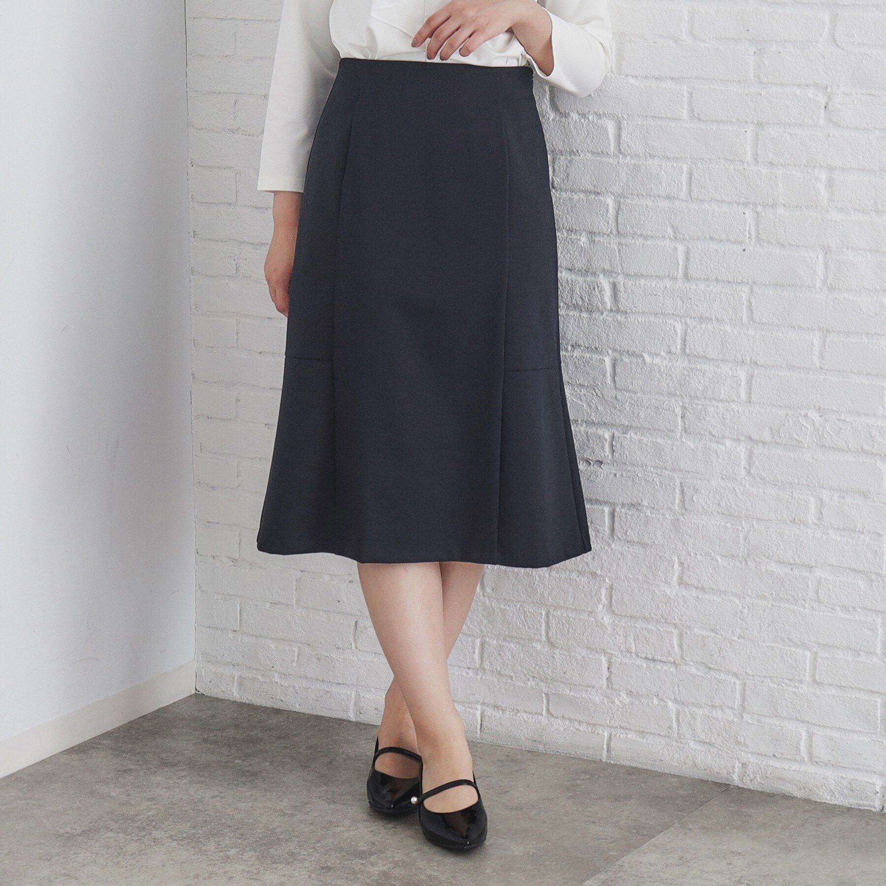 【インデックス/index】 《5色展開/S-LLサイズ》ストレッチマーメイドスカート/セットアップ対応【洗濯機洗い可/イージーケ