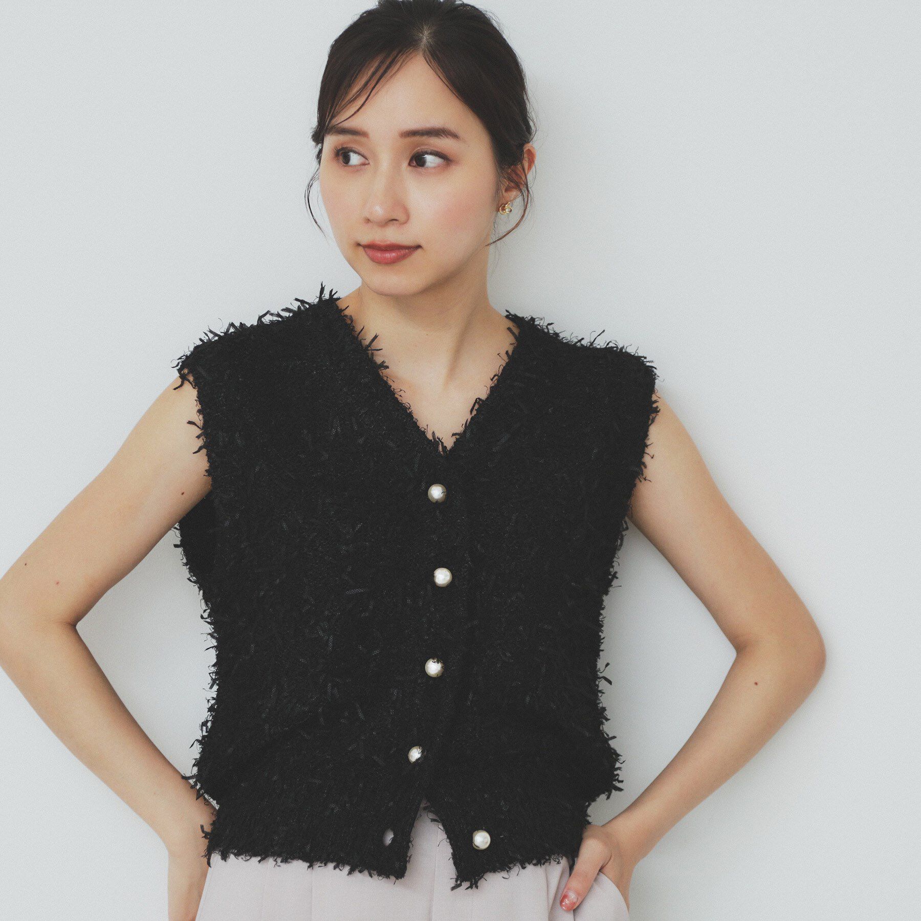 メンズファッションの一押し|【インデックス/index】 《Can Cam掲載》フリンジシャギーコンパクトベスト【洗濯機洗い可】