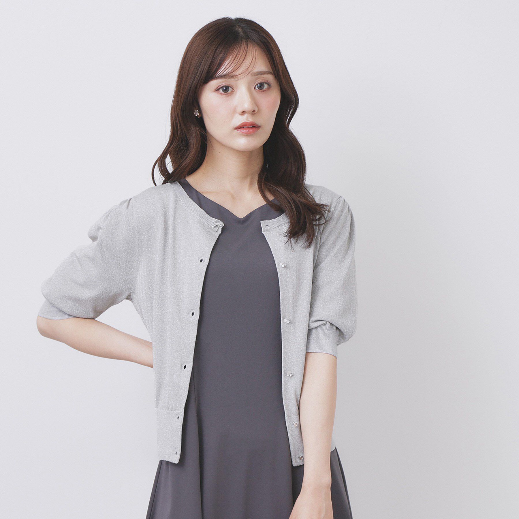 ファッションメンズお薦め|【インデックス/index】 クルーネック半袖カーディガン【洗濯機洗い可/抗ピル/UVケア】