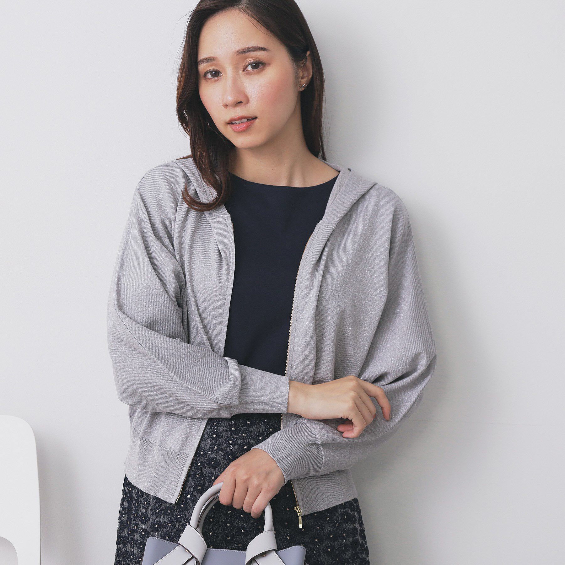 ファッションメンズなら|【インデックス/index】 ドルマンジップラメパーカ【洗濯機OK】