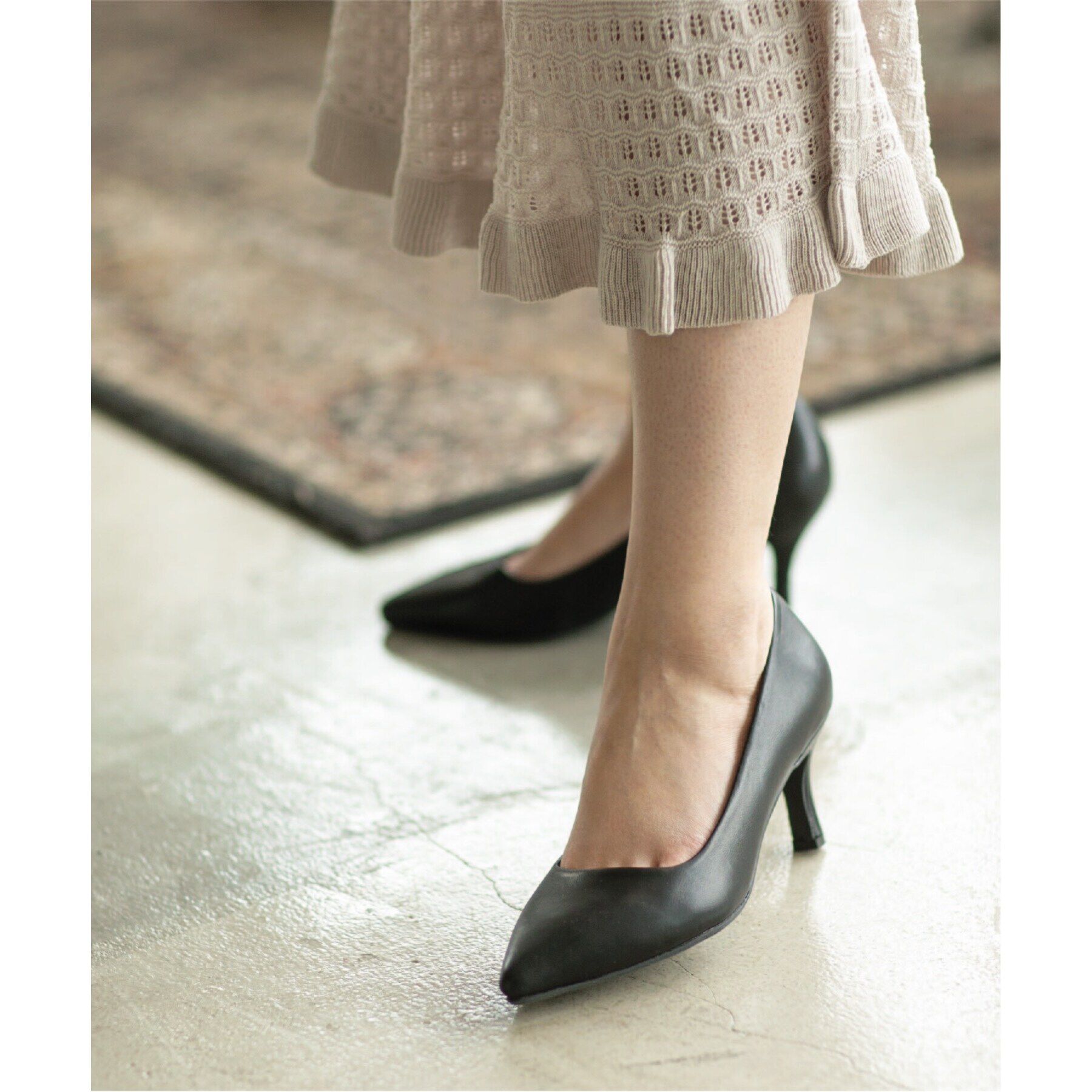 【オペークドットクリップ/OPAQUE.CLIP】 【抗菌防臭加工/7cmヒール】ベーシックパンプス/通勤・セレモニー対応