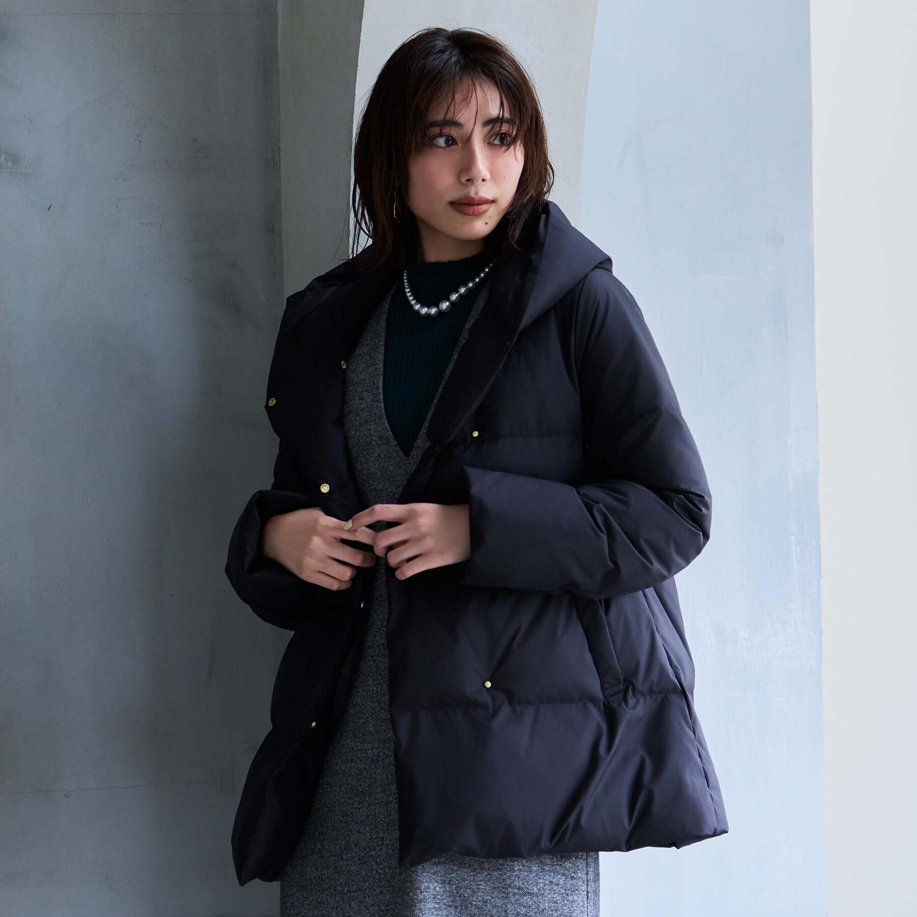 洗える】エレガンスショールカラー ミドルダウン（ANY SIS）｜ルミネの