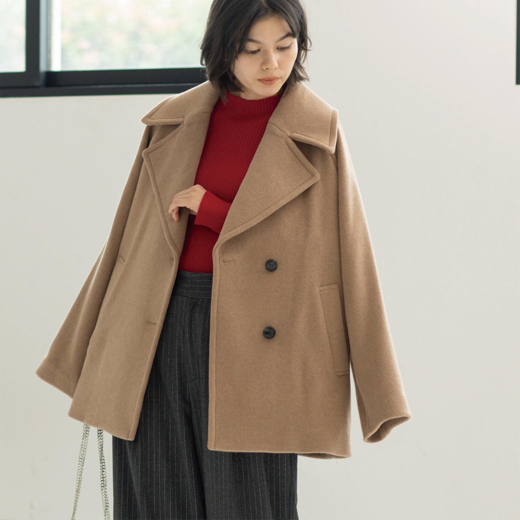 ファッションメンズお薦め|【オペークドットクリップ/OPAQUE.CLIP】 カシミヤブレンドウールミドルピーコート