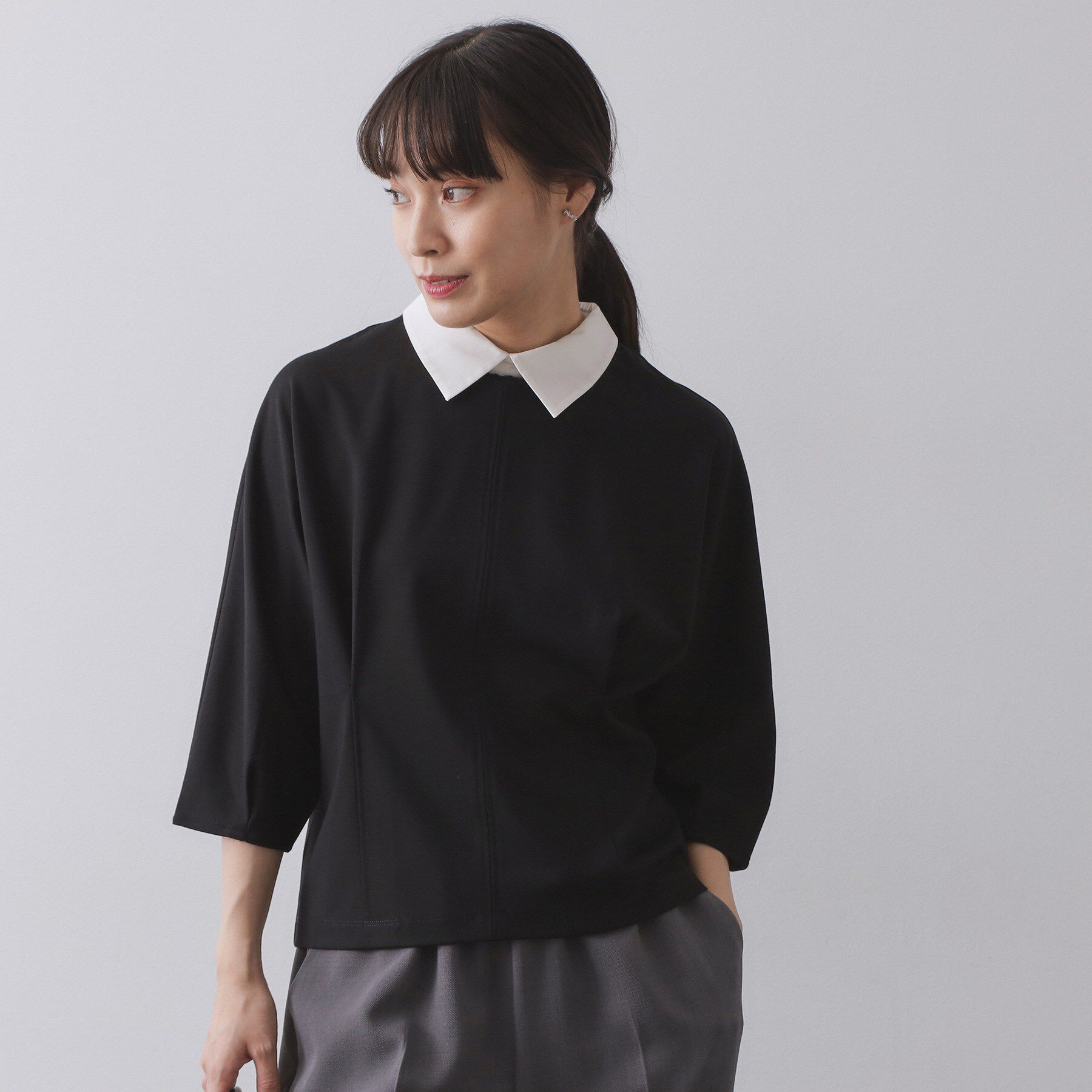 メンズファッションオススメ|【オペークドットクリップ/OPAQUE.CLIP】 襟付きドルマントップス【洗濯機OK】
