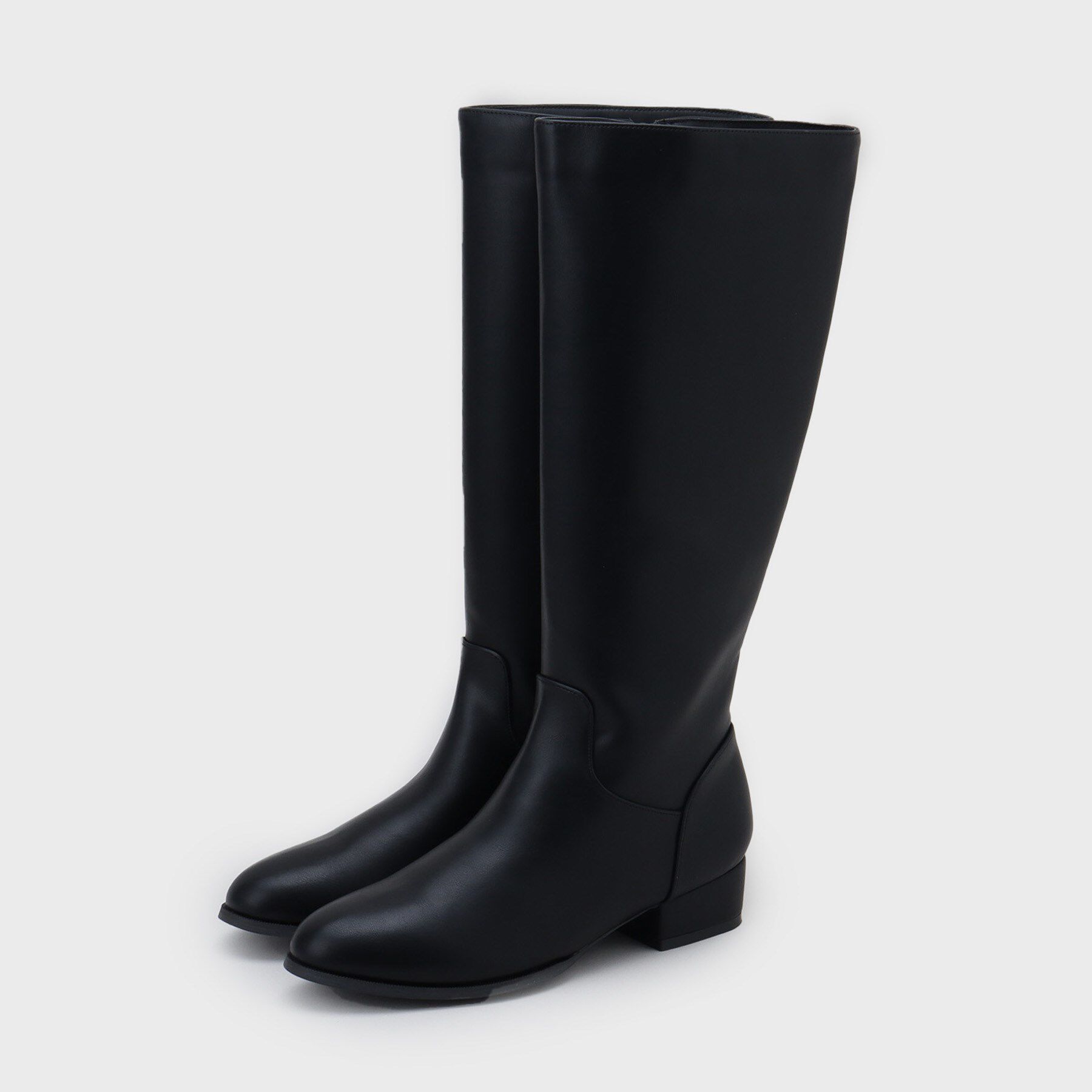 【オペークドットクリップ/OPAQUE.CLIP】 レザー調ロングブーツ