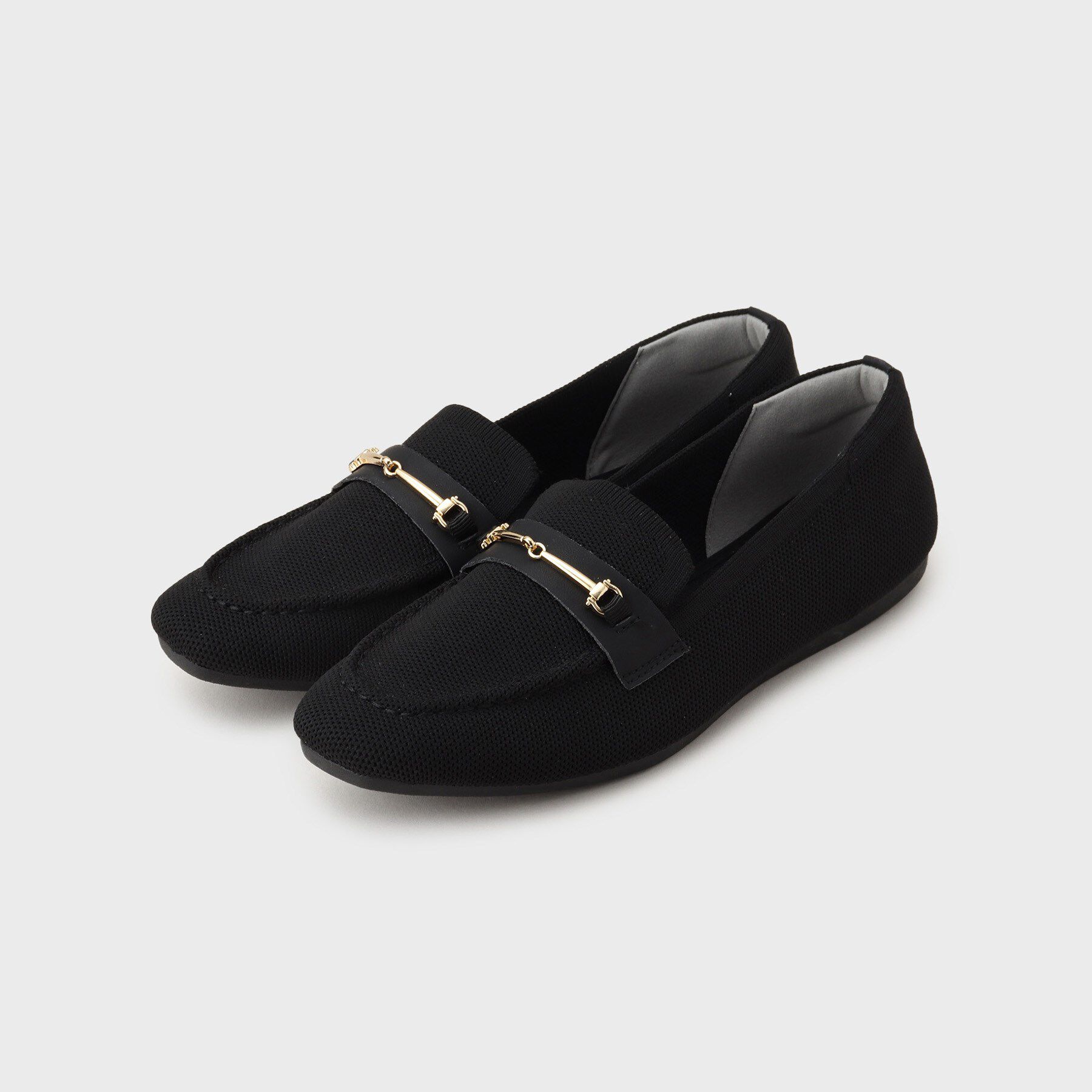 【オペークドットクリップ/OPAQUE.CLIP】 スクエアトゥニットローファー