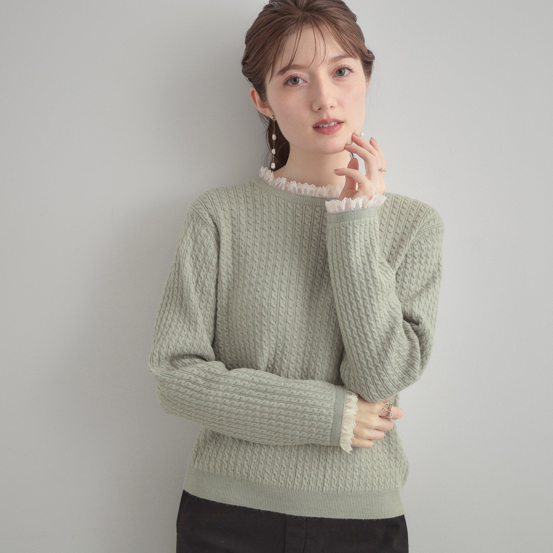 3D リボン クルーネック ニット（UNITED ARROWS）｜ルミネの