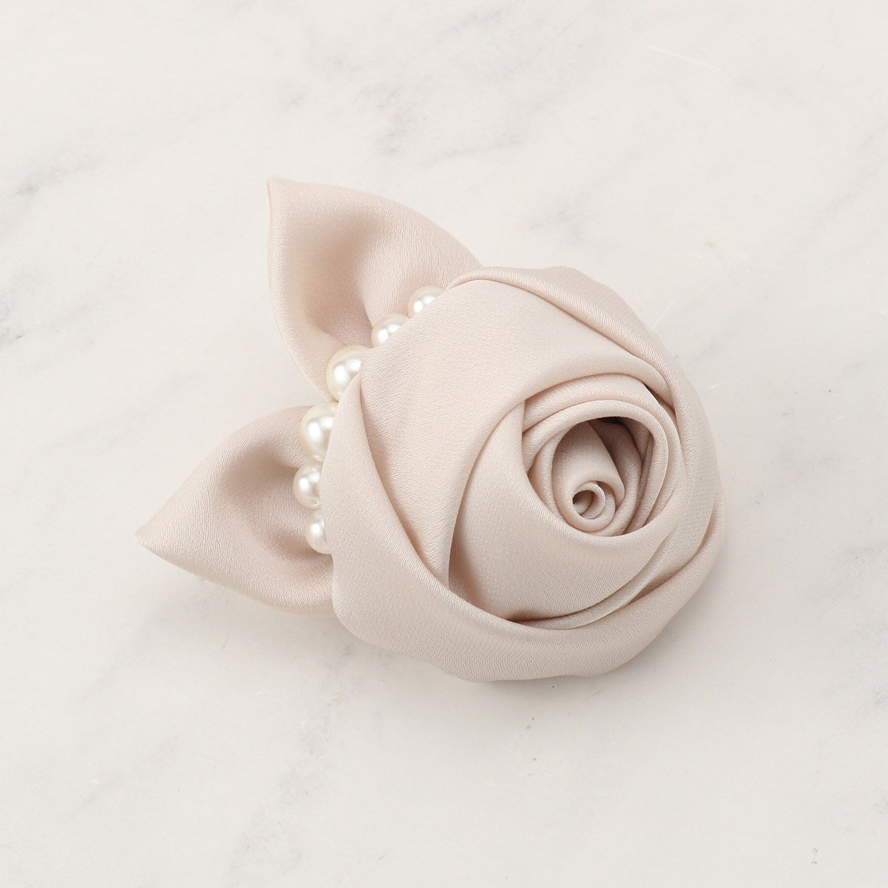 【クチュール　ブローチ/Couture brooch】 ローズパール調コサージュ