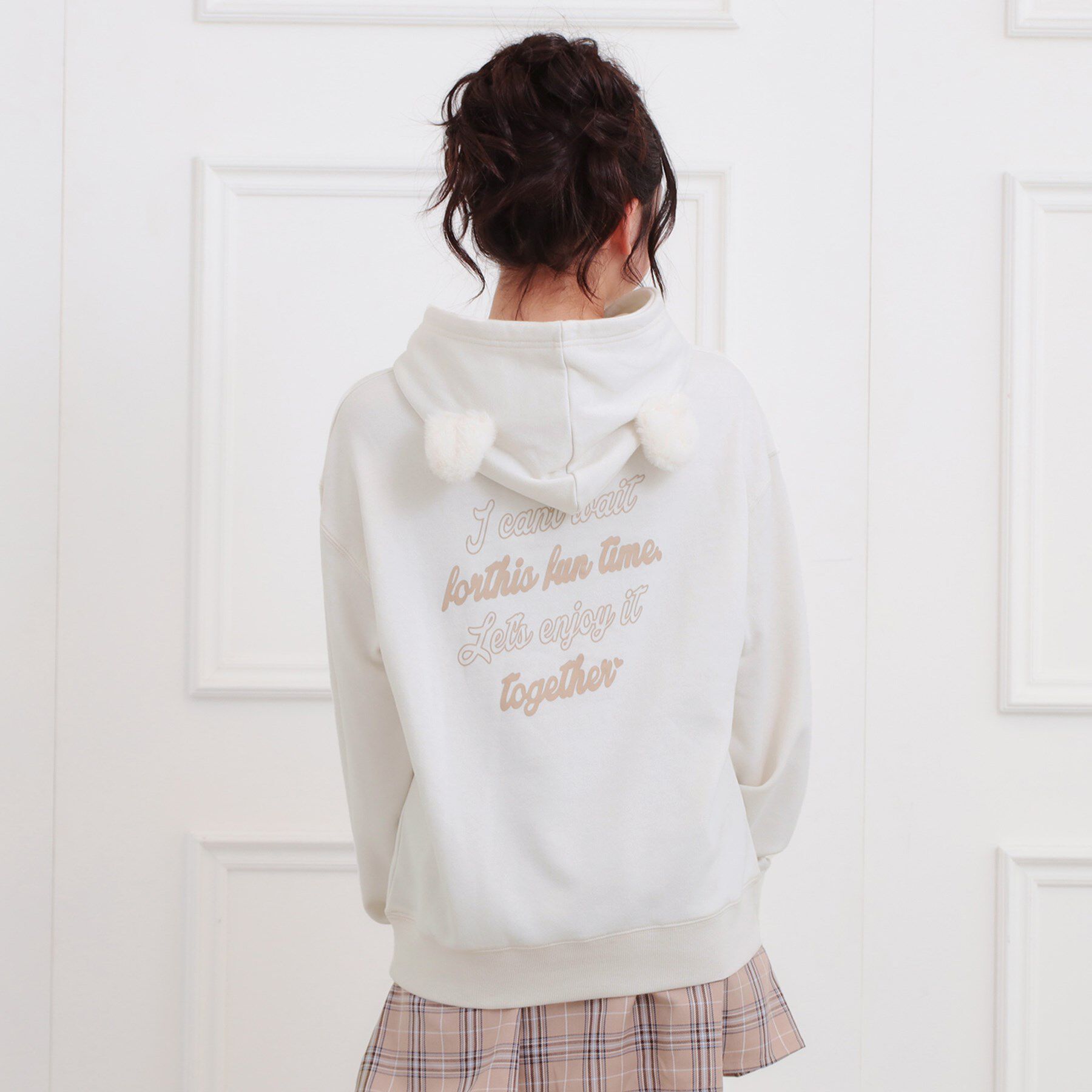 【ピンクラテ/PINK-Latte】 くま耳チュニックパーカー