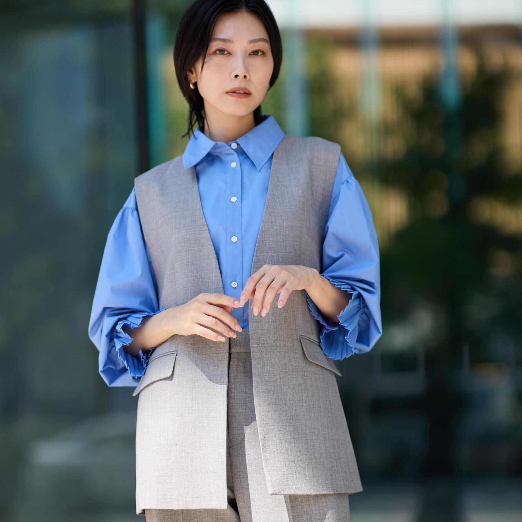 メンズファッションなら|【ザ　ショップ　ティーケー/THE SHOP TK】 ノーカラージレ【セットアップ可/洗濯機OK】/CAVIANシリーズ