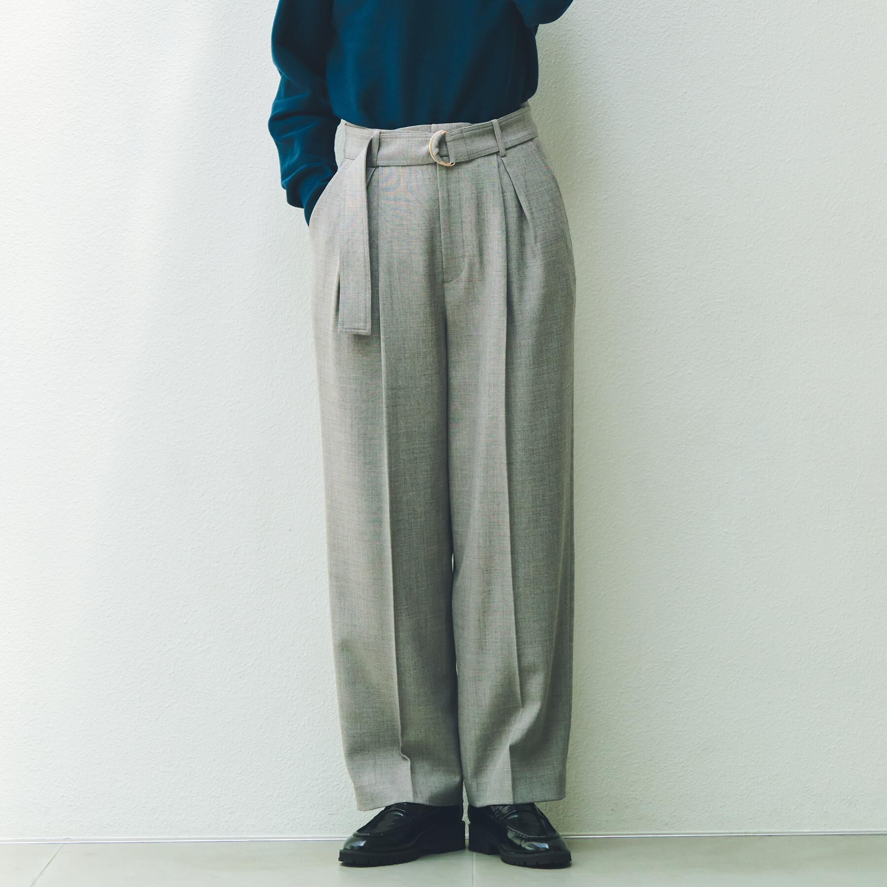 人気ファッションメンズ|【ザ ショップ ティーケー/THE SHOP TK】 ベルト付バレルパンツ【セットアップ可】/CAVIANシリーズ