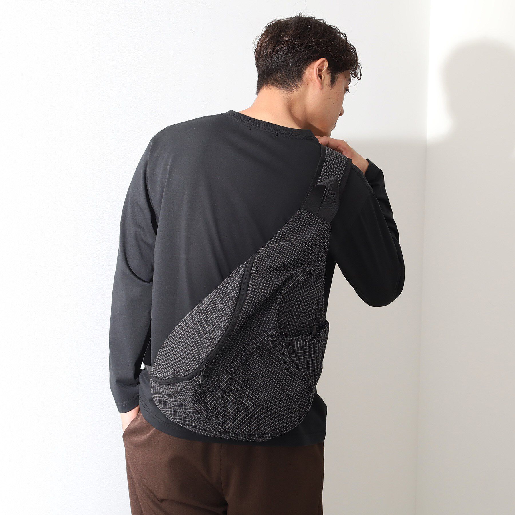 人気ファッションメンズ|【ザ　ショップ　ティーケー/THE SHOP TK】 トライアングルショルダーバッグ