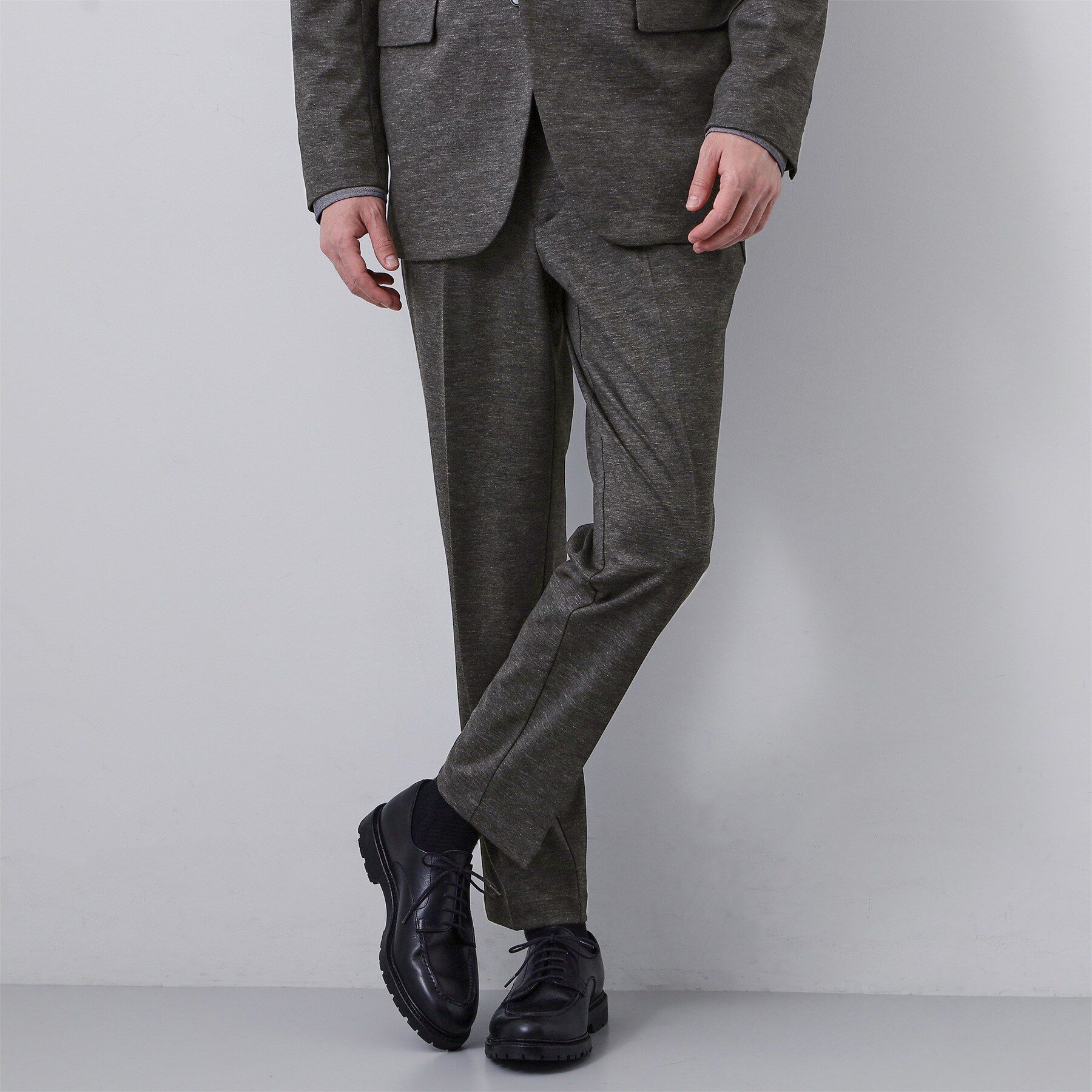 人気メンズファッション|【ザ ショップ ティーケー/THE SHOP TK】 【動きやすい、快適ビジネススラックス】TRジャージ スラックス セットアップ可/洗濯機OK/ストレッ