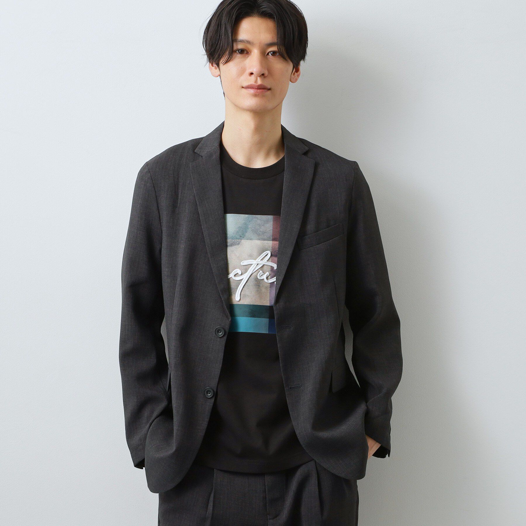 メンズファッションの一押し|【ザ　ショップ　ティーケー/THE SHOP TK】 【LINO FINE】リネンライク テーラードジャケット UVカット/イージーケア/吸水速乾/洗濯機